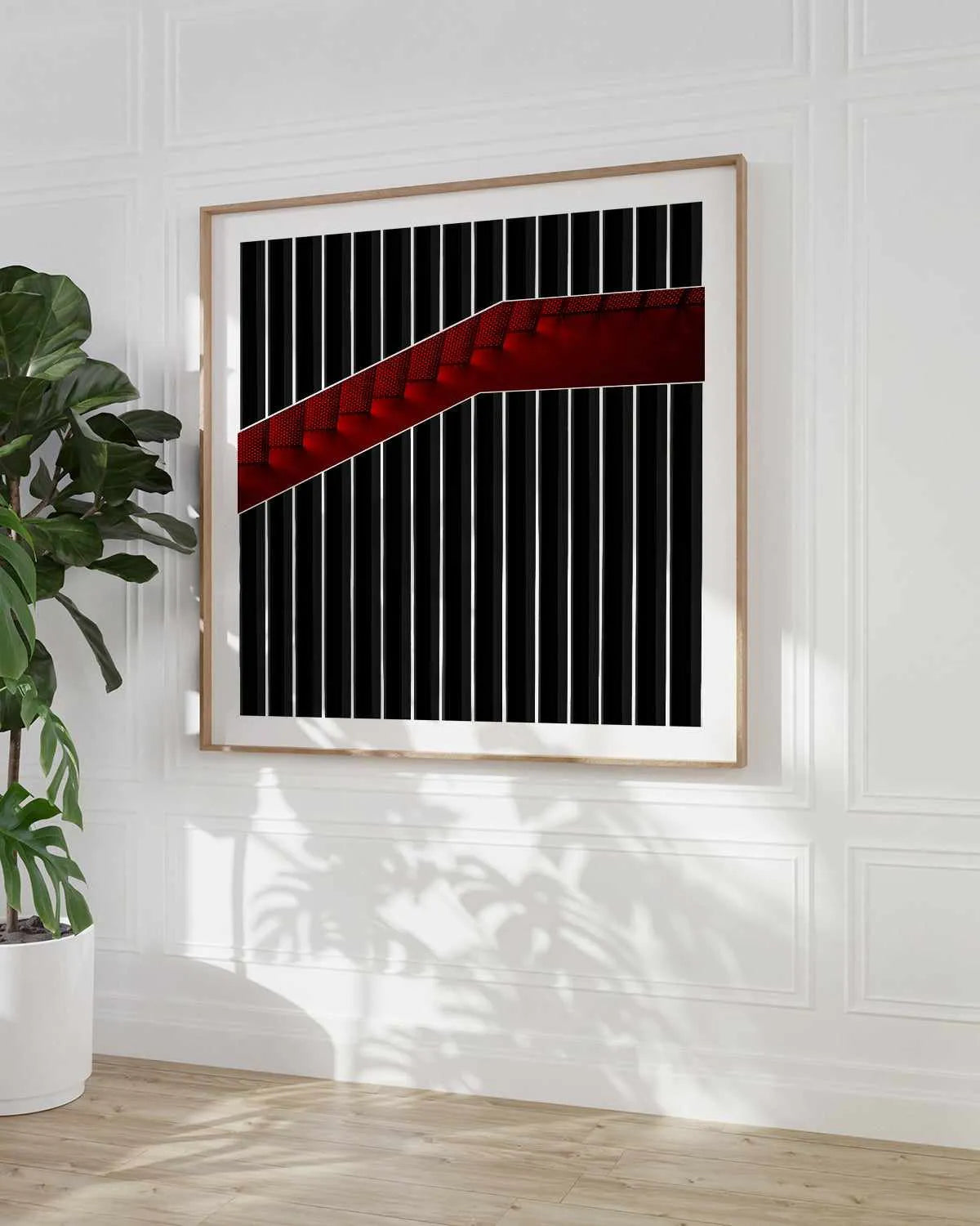 Staircase in the Gift Box Art Print from Olive et Oriel where you can shop wallpaper and artworks online