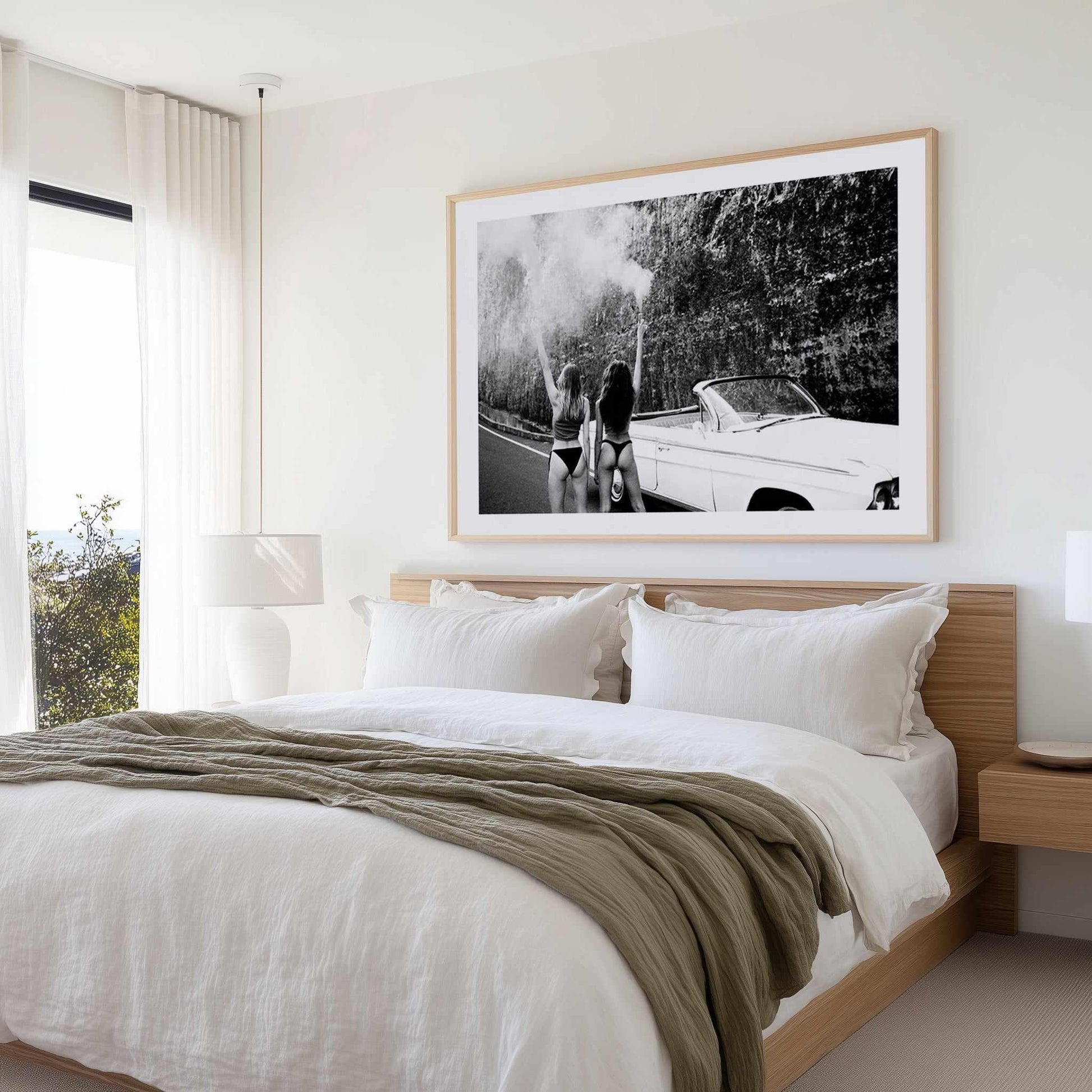 Starlet B&W by Amy Hallam | Art Print from Olive et Oriel where you can shop wallpaper and artworks online