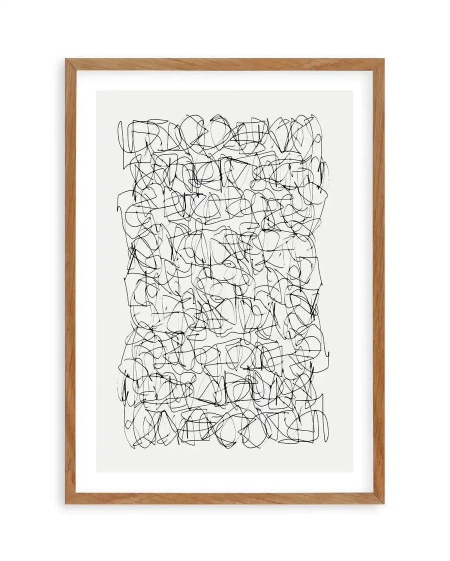 Statement by Dan Hobday Art Print-PRINT-Olive et Oriel-Dan Hobday-50x70 cm | 19.6" x 27.5"-Walnut-With White Border-Buy-Australian-Art-Prints-Online-with-Olive-et-Oriel-Your-Artwork-Specialists-Austrailia-Decorate-With-Coastal-Photo-Wall-Art-Prints-From-Our-Beach-House-Artwork-Collection-Fine-Poster-and-Framed-Artwork