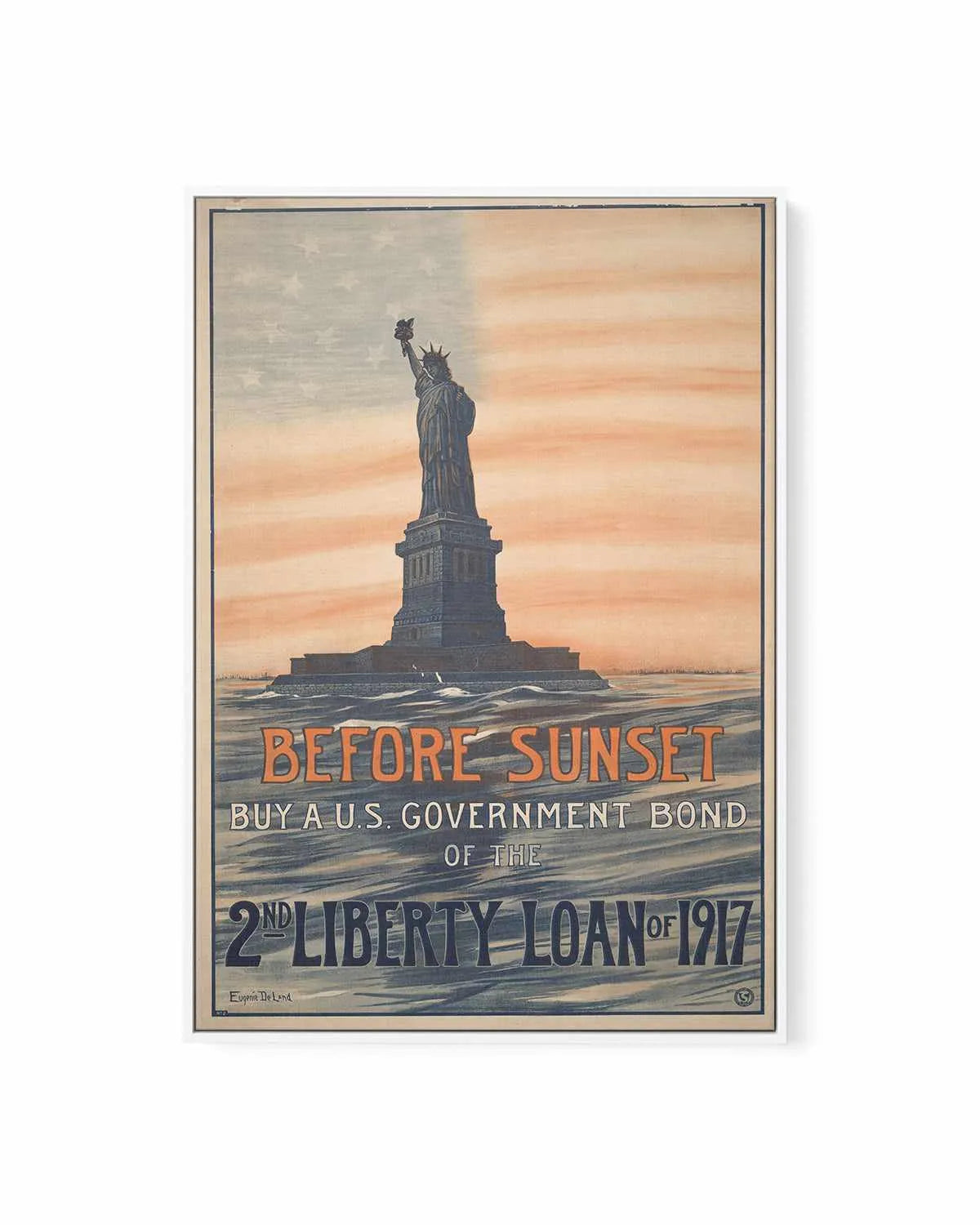 Statue of Liberty Vintage Poster | Framed Canvas Art Print from Olive et Oriel where you can shop wallpaper and artworks online