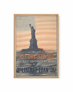 Statue of Liberty Vintage Poster | Framed Canvas Art Print