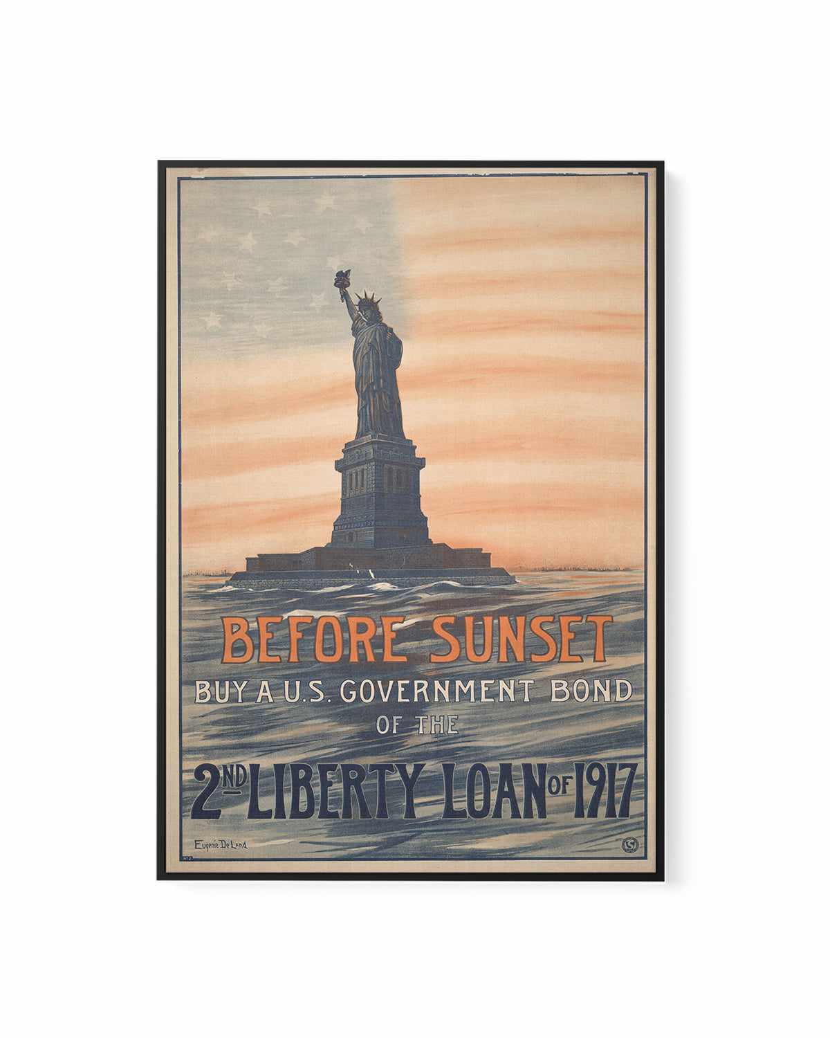 Statue of Liberty Vintage Poster | Framed Canvas Art Print