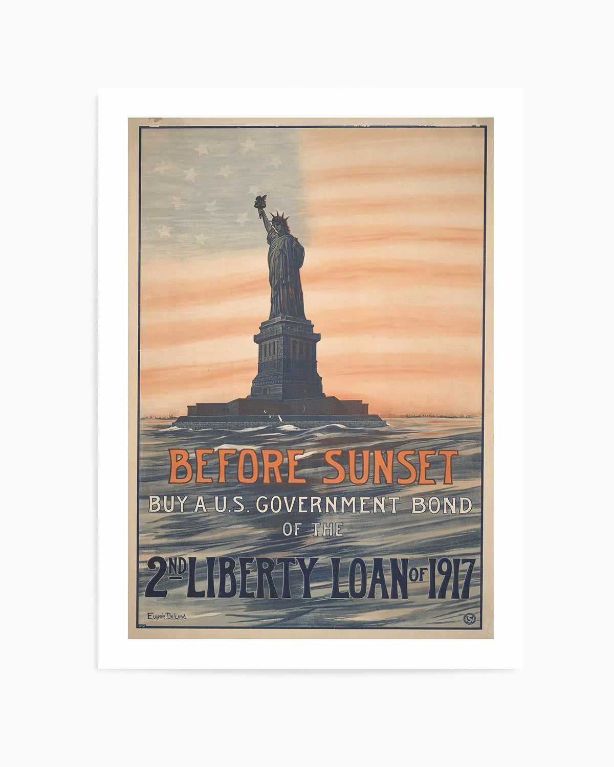 Statue of Liberty Vintage Poster Art Print from Olive et Oriel where you can shop wallpaper and artworks online