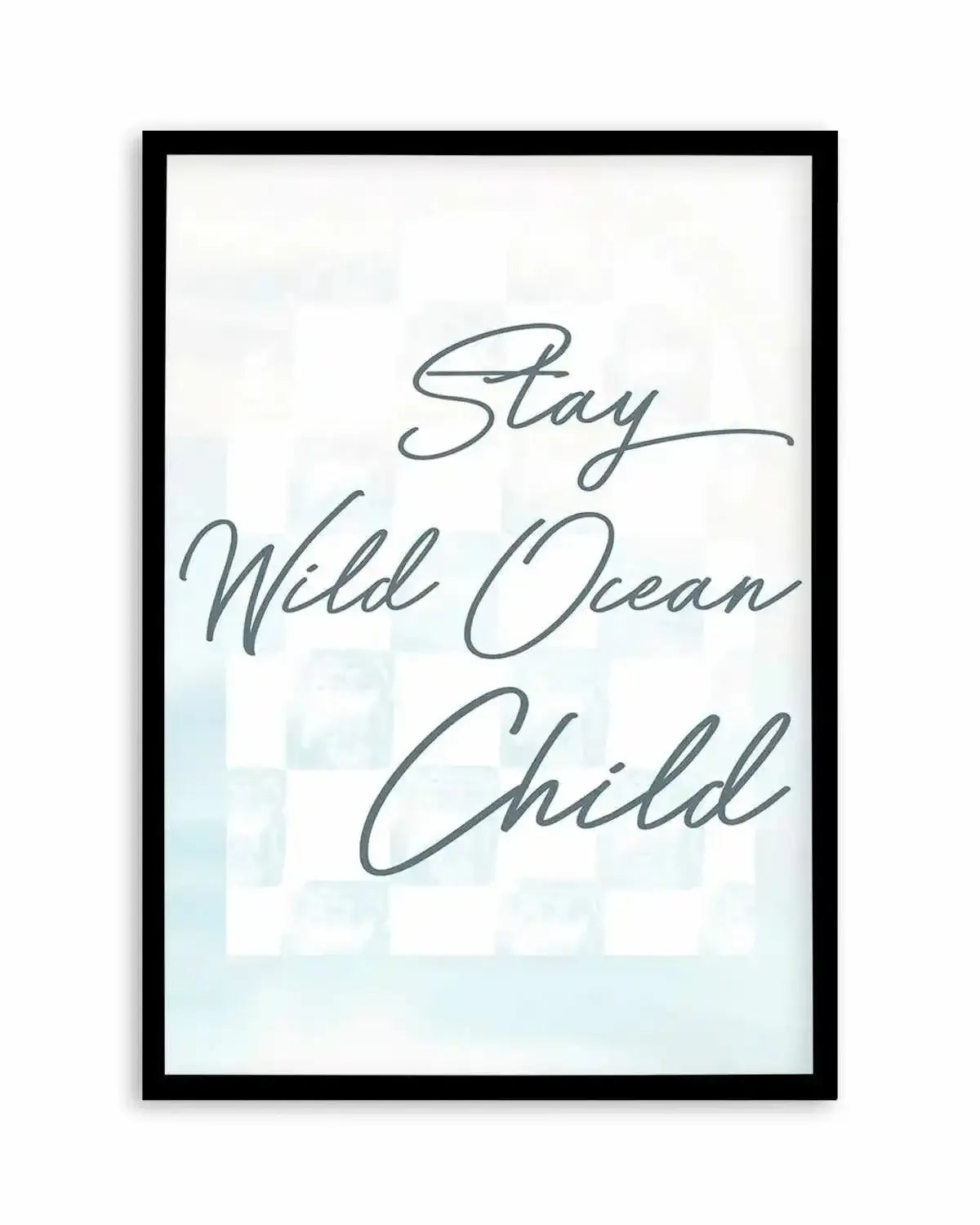Stay Wild Ocean Child Art Print from Olive et Oriel where you can shop wallpaper and artworks online
