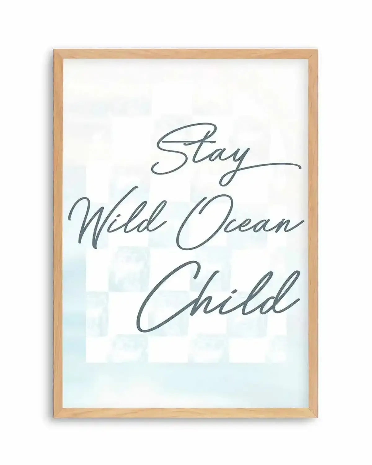 Stay Wild Ocean Child Art Print from Olive et Oriel where you can shop wallpaper and artworks online