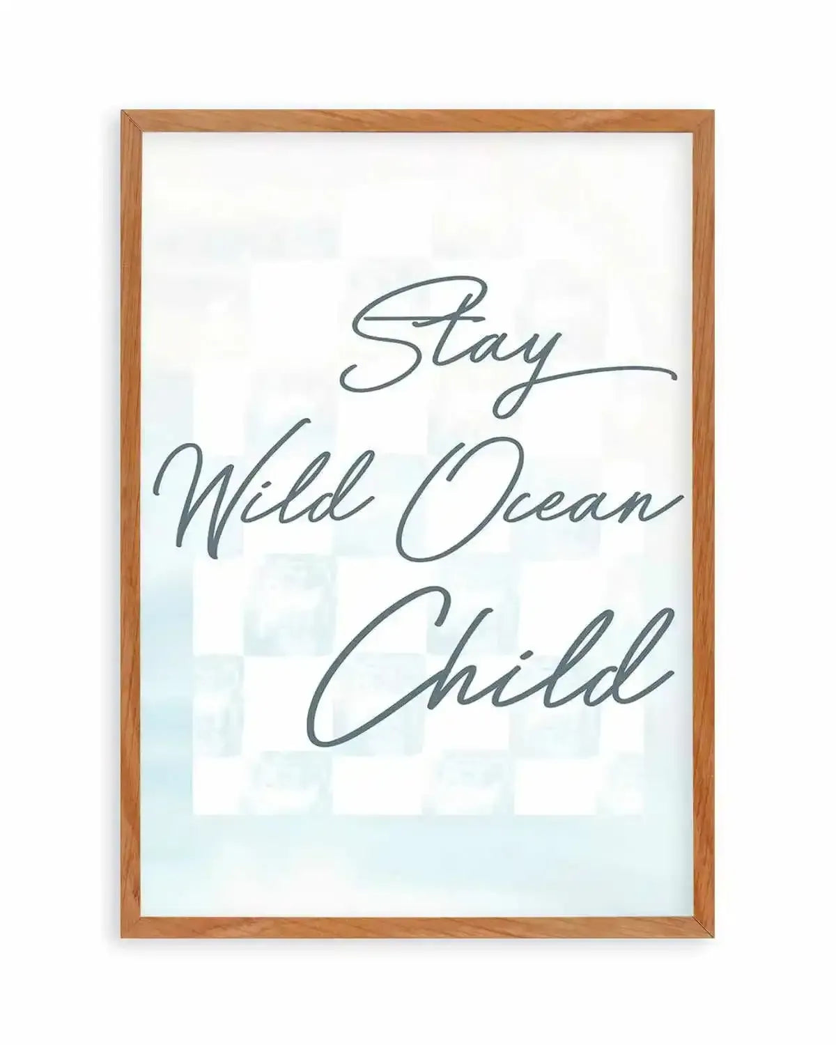 Stay Wild Ocean Child Art Print from Olive et Oriel where you can shop wallpaper and artworks online
