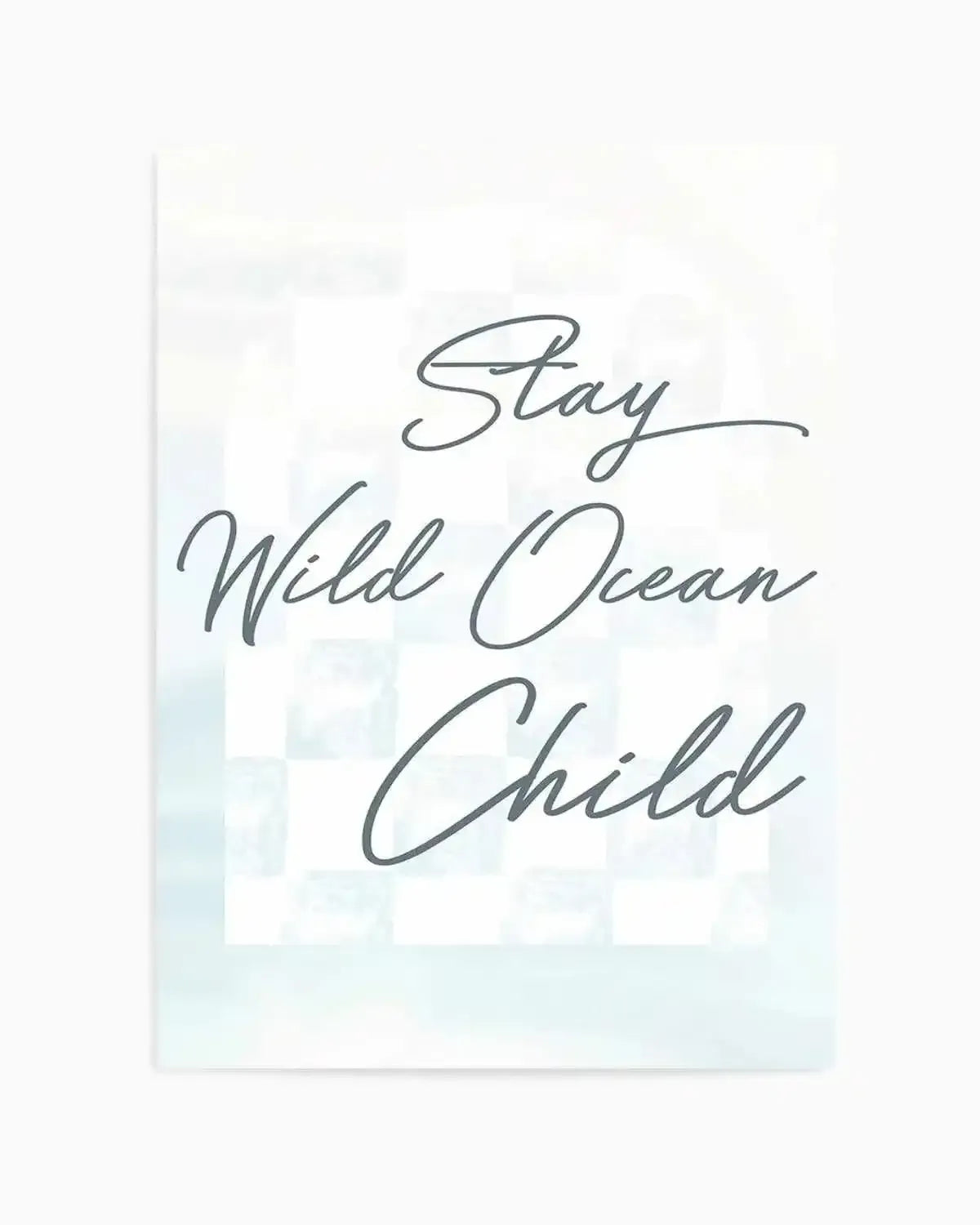 Stay Wild Ocean Child Art Print from Olive et Oriel where you can shop wallpaper and artworks online