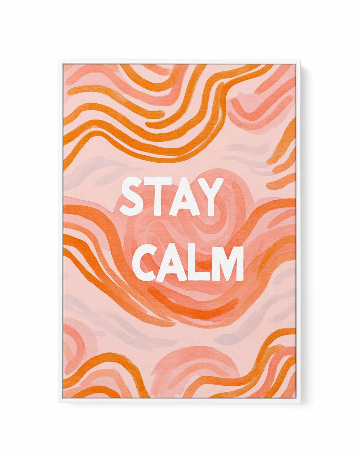 Stay calm II | Framed Canvas Art Print