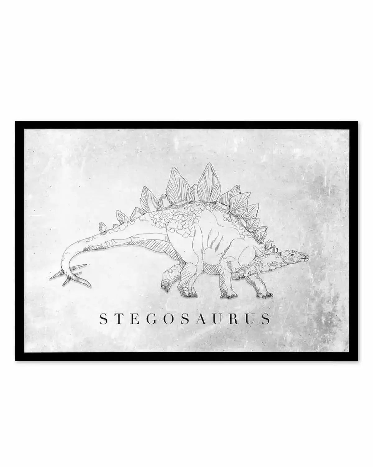 Stegosaurus LS | Dinosaur Collection Art Print from Olive et Oriel where you can shop wallpaper and artworks online