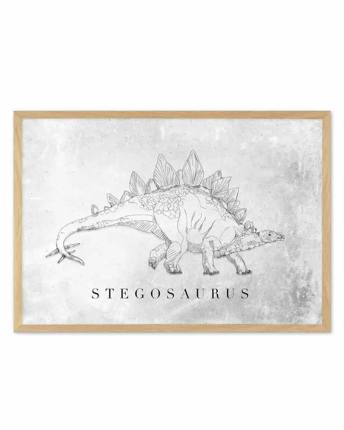Stegosaurus LS | Dinosaur Collection Art Print from Olive et Oriel where you can shop wallpaper and artworks online