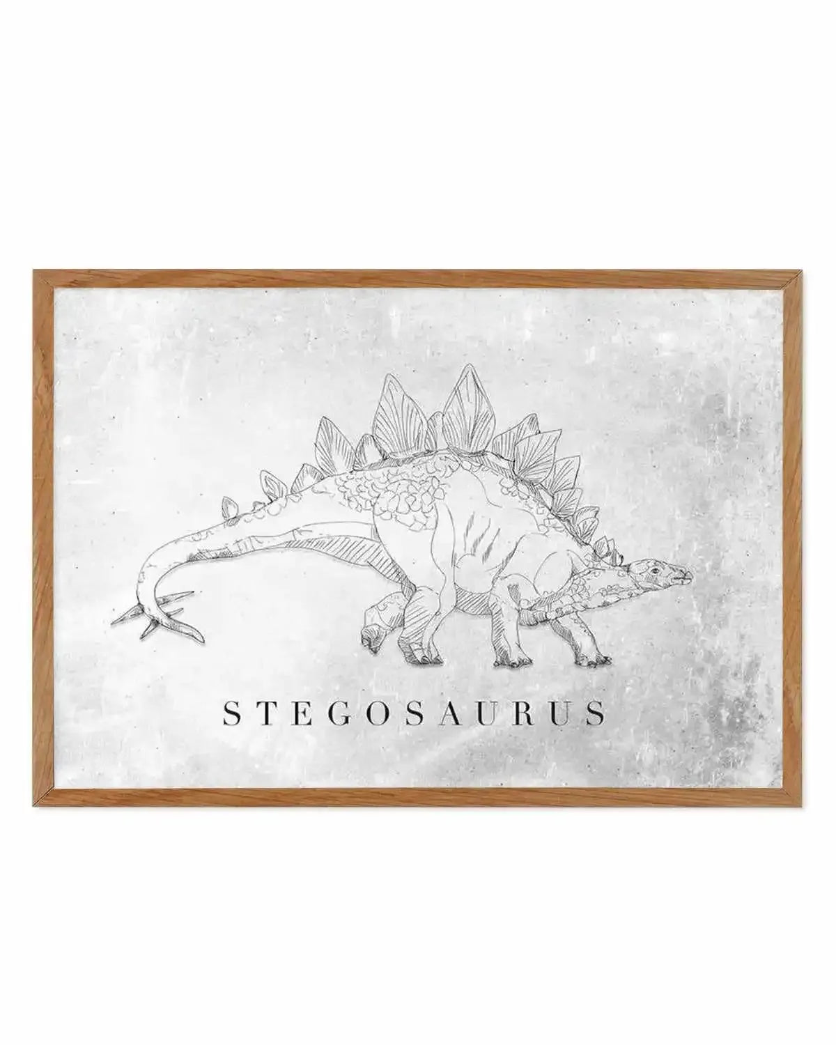 Stegosaurus LS | Dinosaur Collection Art Print from Olive et Oriel where you can shop wallpaper and artworks online