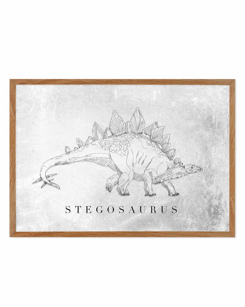 Stegosaurus LS | Dinosaur Collection Art Print