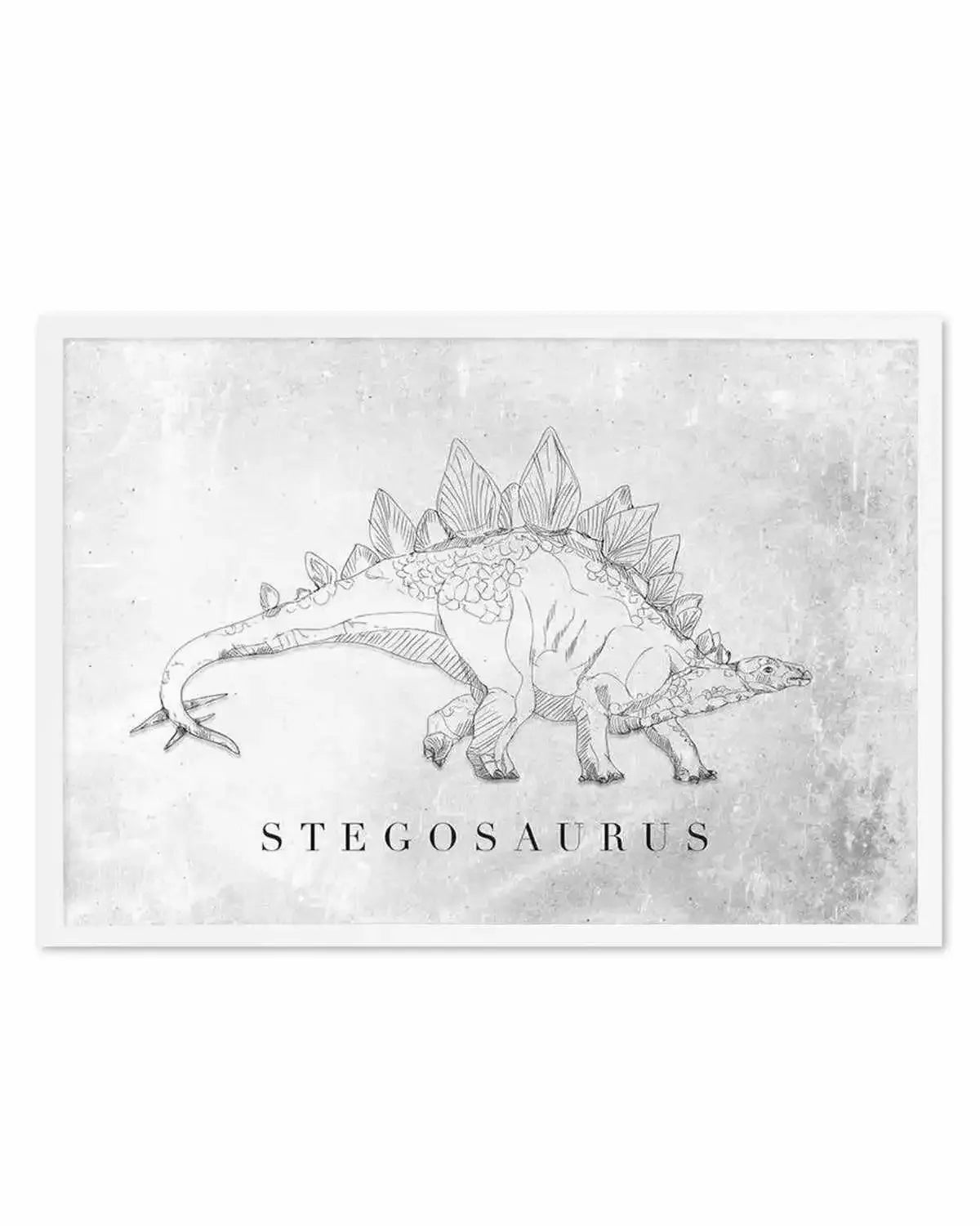 Stegosaurus LS | Dinosaur Collection Art Print from Olive et Oriel where you can shop wallpaper and artworks online
