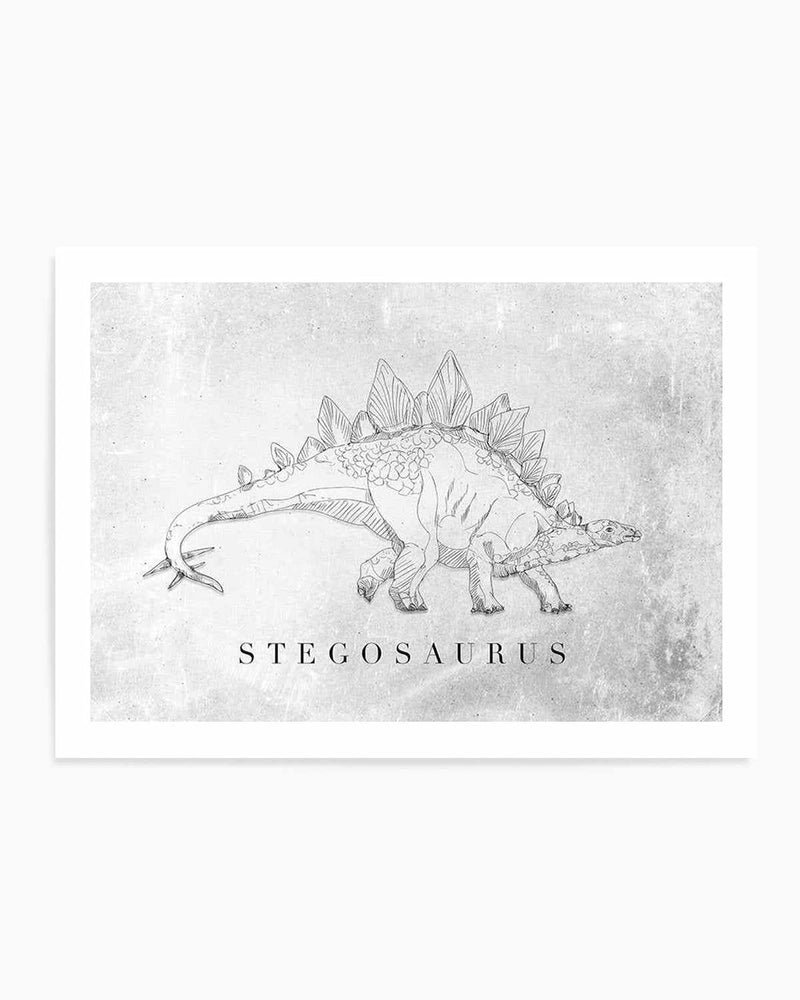Stegosaurus LS | Dinosaur Collection Art Print