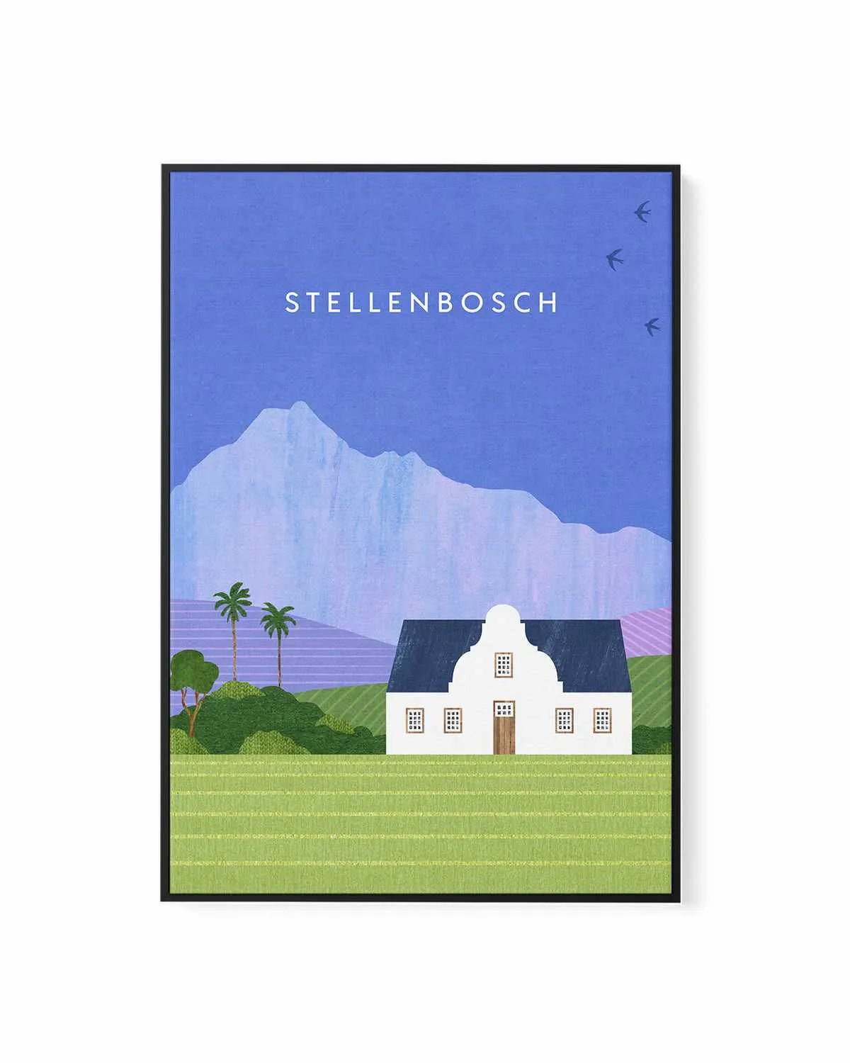 Stellenbosch by Henry Rivers | Framed Canvas Art Print from Olive et Oriel where you can shop wallpaper and artworks online