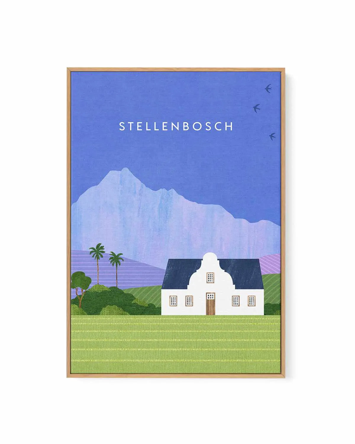Stellenbosch by Henry Rivers | Framed Canvas Art Print from Olive et Oriel where you can shop wallpaper and artworks online