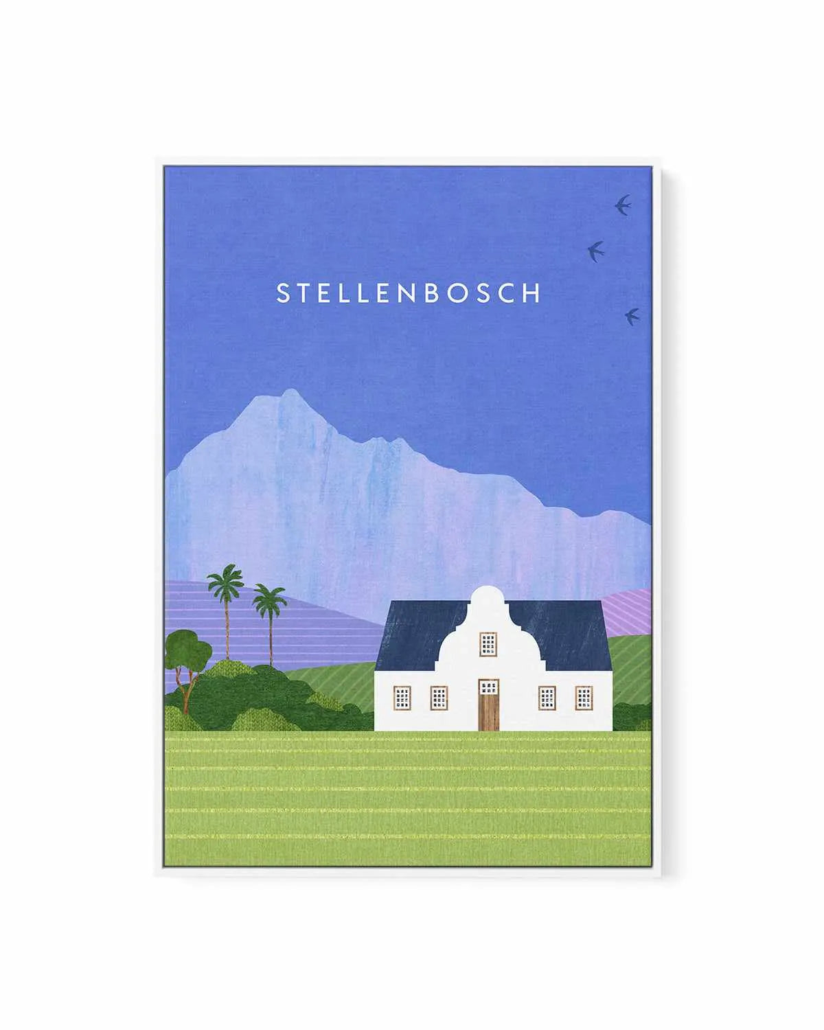 Stellenbosch by Henry Rivers | Framed Canvas Art Print from Olive et Oriel where you can shop wallpaper and artworks online