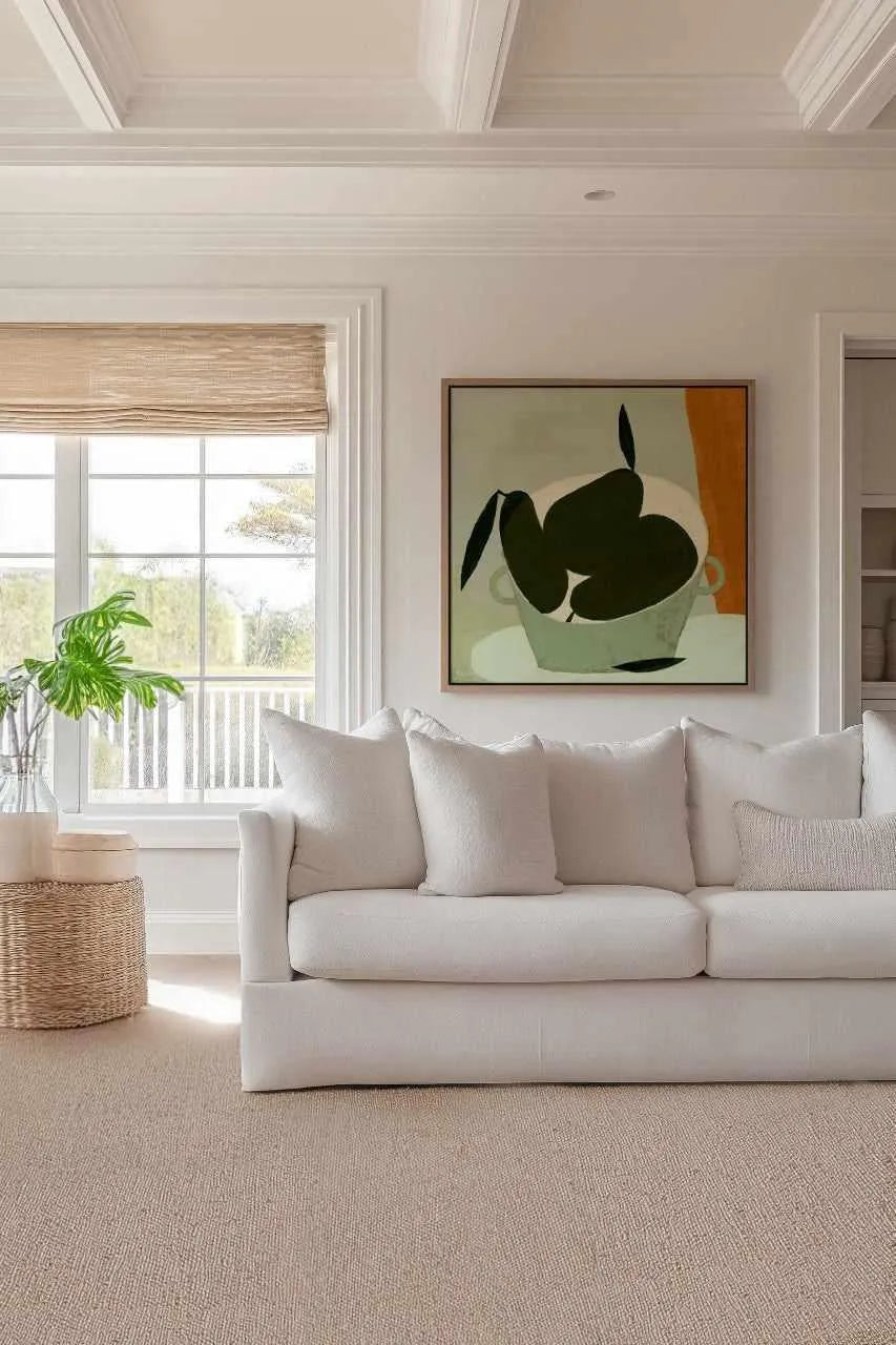 Still Life With Three Pears by Marco Marella | Framed Canvas Art Print from Olive et Oriel where you can shop wallpaper and artworks online