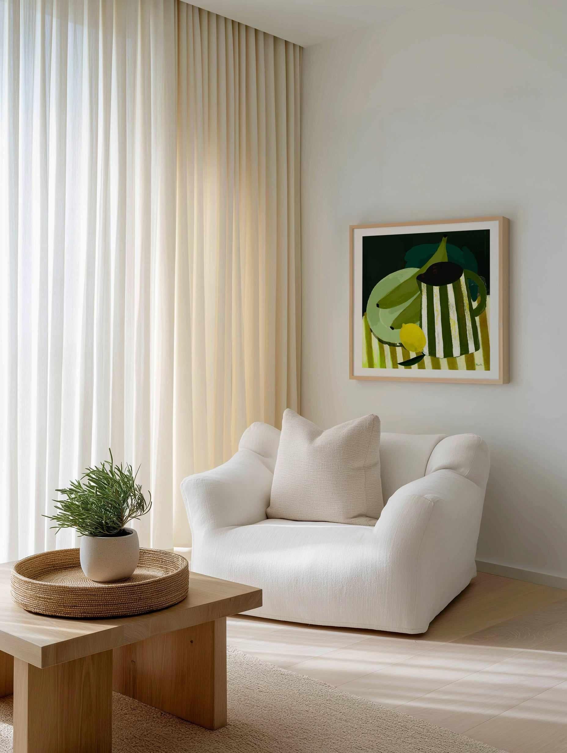 Still Life with Lemons and Platanos by Marco Marella | Art Print from Olive et Oriel where you can shop wallpaper and artworks online