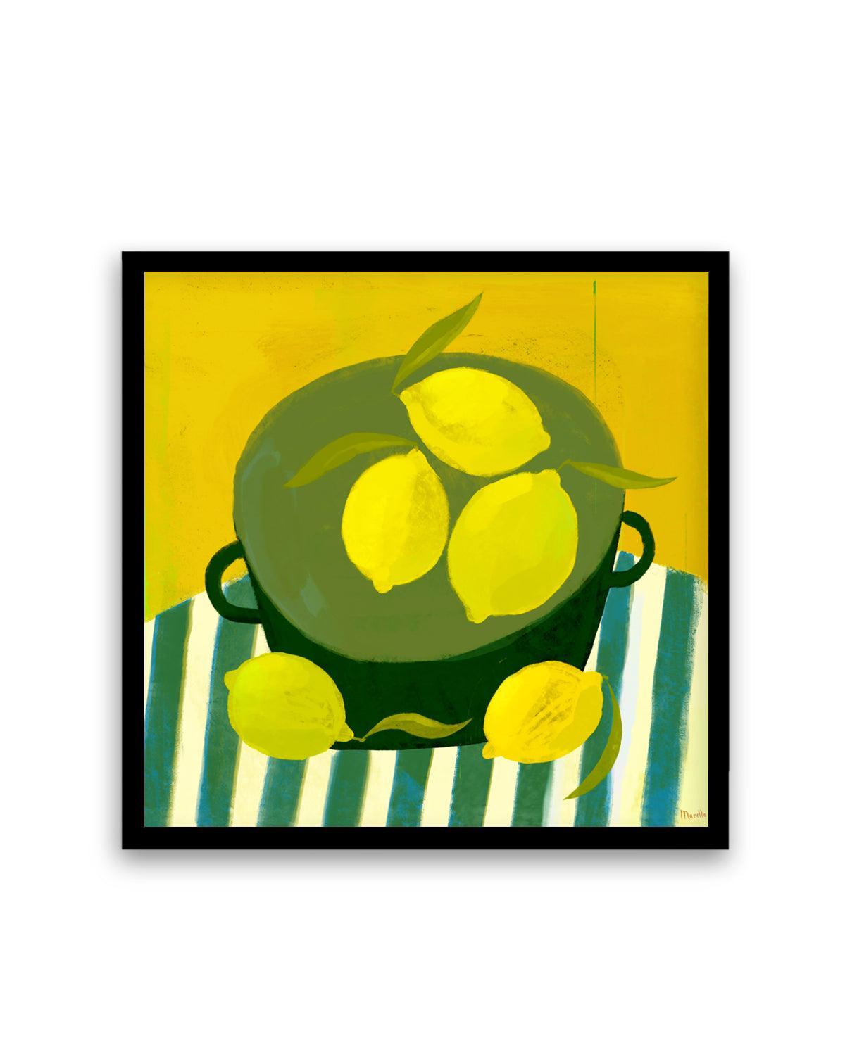 Still Life with Lemons by Marco Marella | Art Print from Olive et Oriel where you can shop wallpaper and artworks online