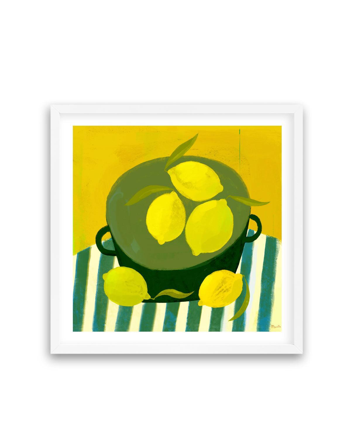 Still Life with Lemons by Marco Marella | Art Print from Olive et Oriel where you can shop wallpaper and artworks online