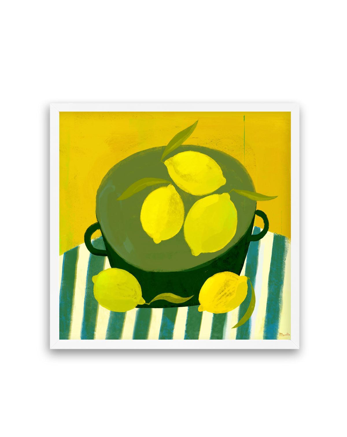Still Life with Lemons by Marco Marella | Art Print from Olive et Oriel where you can shop wallpaper and artworks online