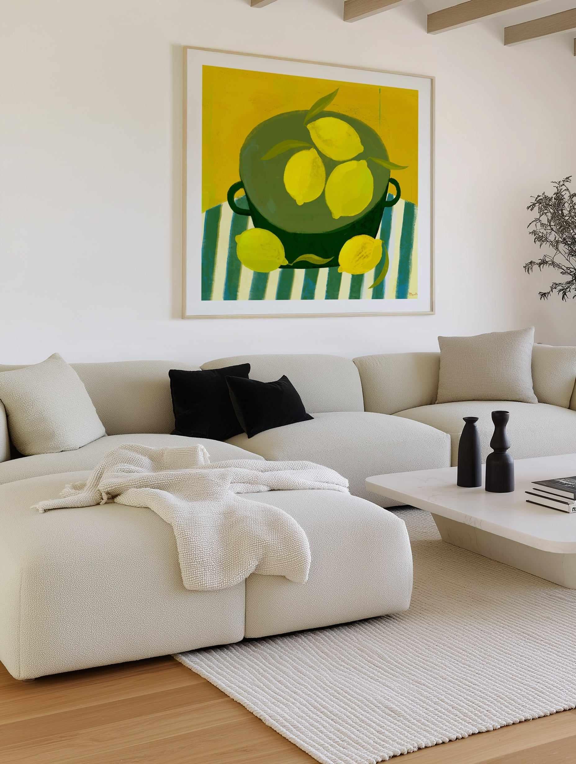 Still Life with Lemons by Marco Marella | Art Print from Olive et Oriel where you can shop wallpaper and artworks online