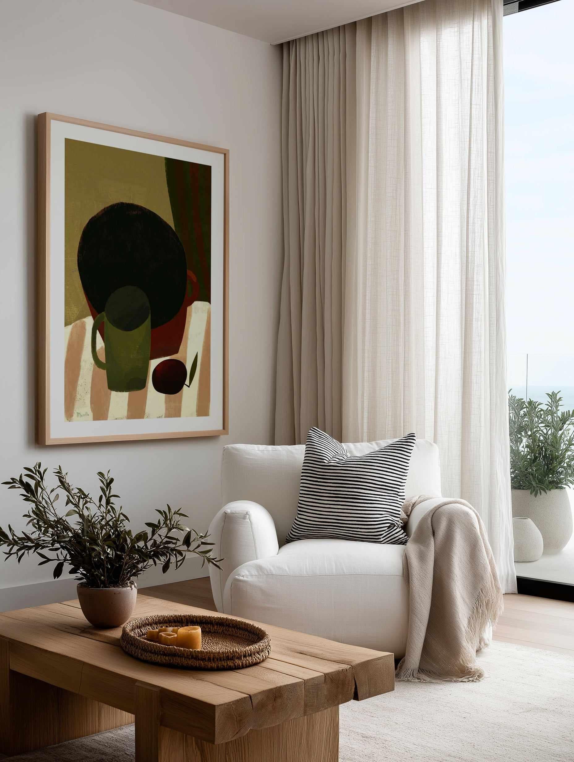 Still Life with Plum by Marco Marella | Art Print from Olive et Oriel where you can shop wallpaper and artworks online