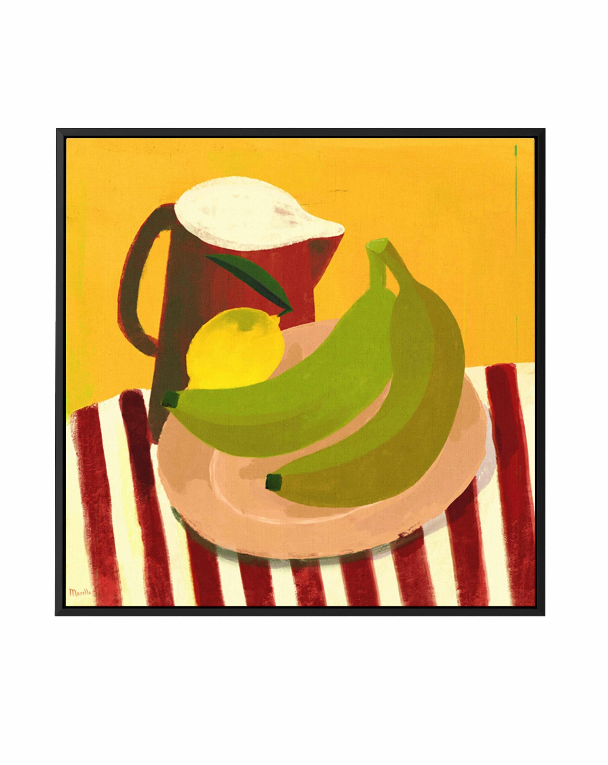 Still Life with Red Jug by Marco Marella | Framed Canvas Art Print from Olive et Oriel where you can shop wallpaper and artworks online
