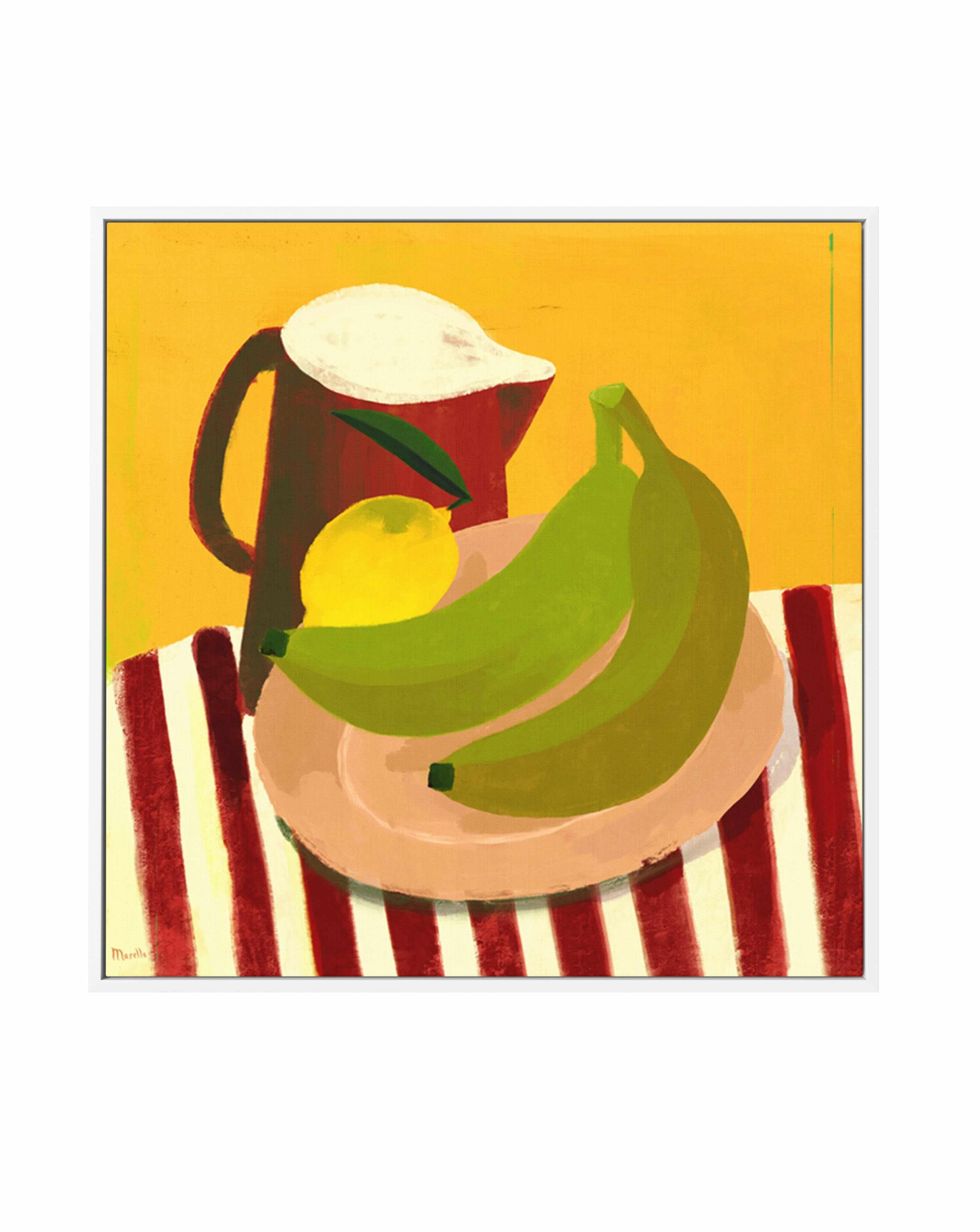Still Life with Red Jug by Marco Marella | Framed Canvas Art Print from Olive et Oriel where you can shop wallpaper and artworks online