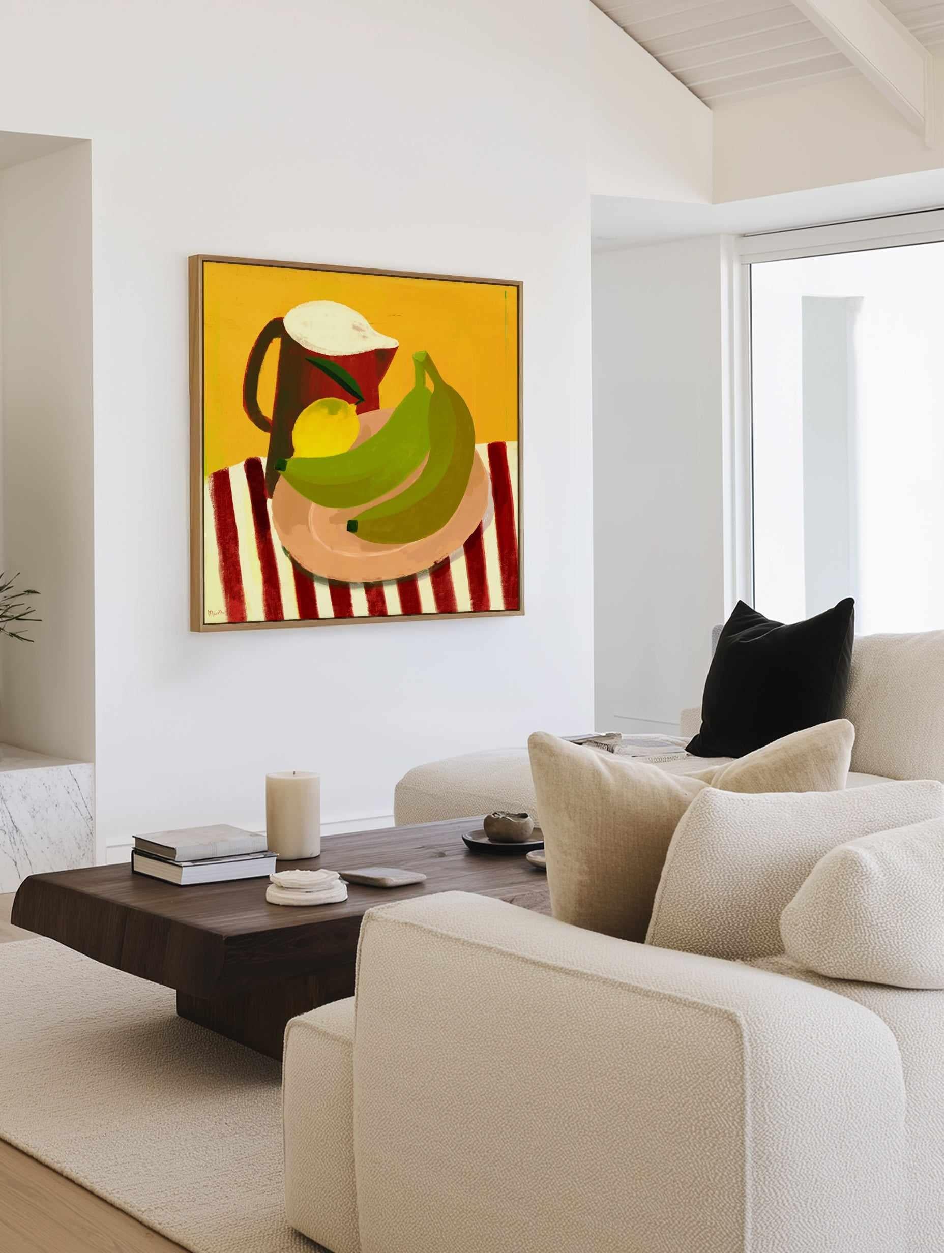 Still Life with Red Jug by Marco Marella | Framed Canvas Art Print from Olive et Oriel where you can shop wallpaper and artworks online