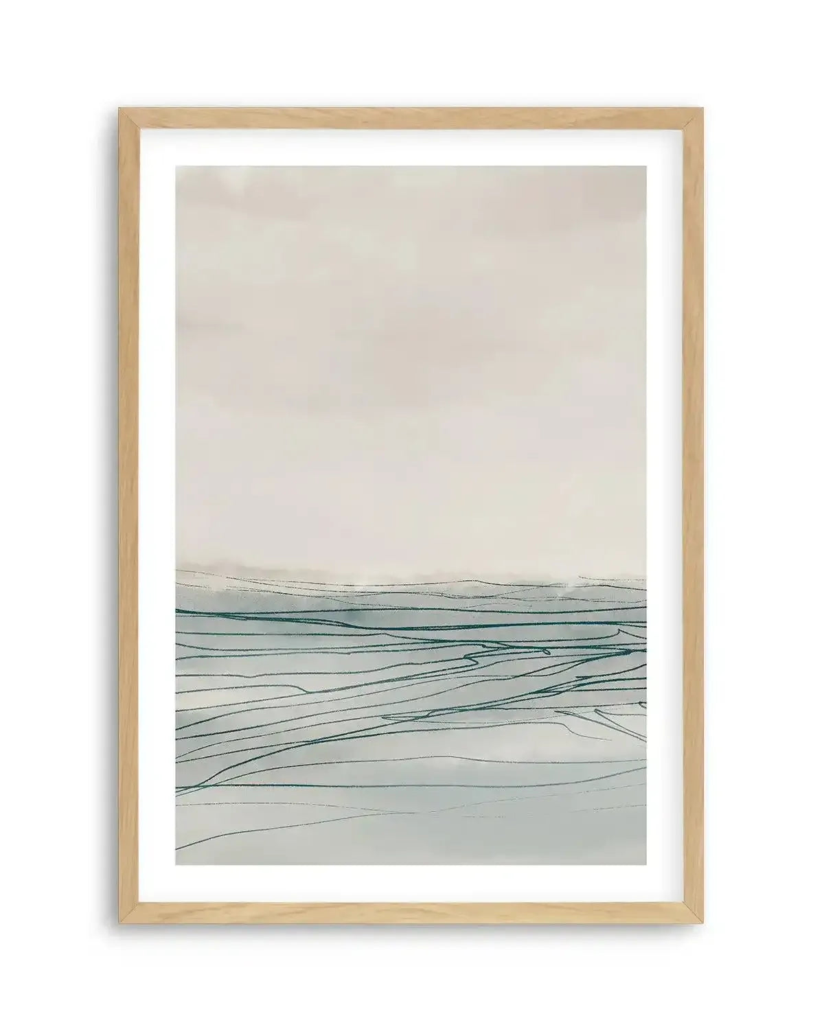 Still Sea I by Dan Hobday PT Art Print-PRINT-Olive et Oriel-Dan Hobday-A5 | 5.8" x 8.3" | 14.8 x 21cm-Oak-With White Border-Buy-Australian-Art-Prints-Online-with-Olive-et-Oriel-Your-Artwork-Specialists-Austrailia-Decorate-With-Coastal-Photo-Wall-Art-Prints-From-Our-Beach-House-Artwork-Collection-Fine-Poster-and-Framed-Artwork