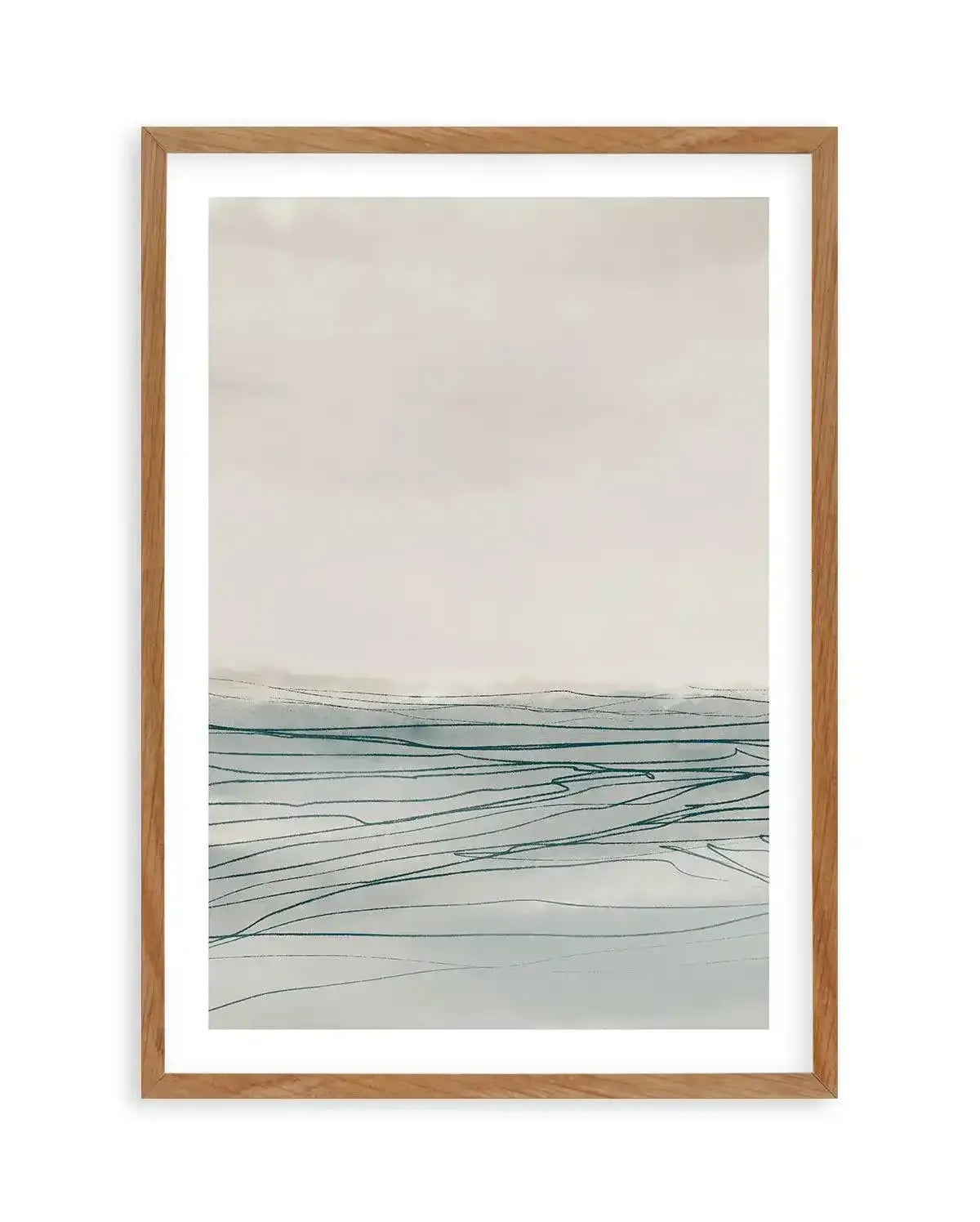 Still Sea I by Dan Hobday PT Art Print-PRINT-Olive et Oriel-Dan Hobday-50x70 cm | 19.6" x 27.5"-Walnut-With White Border-Buy-Australian-Art-Prints-Online-with-Olive-et-Oriel-Your-Artwork-Specialists-Austrailia-Decorate-With-Coastal-Photo-Wall-Art-Prints-From-Our-Beach-House-Artwork-Collection-Fine-Poster-and-Framed-Artwork