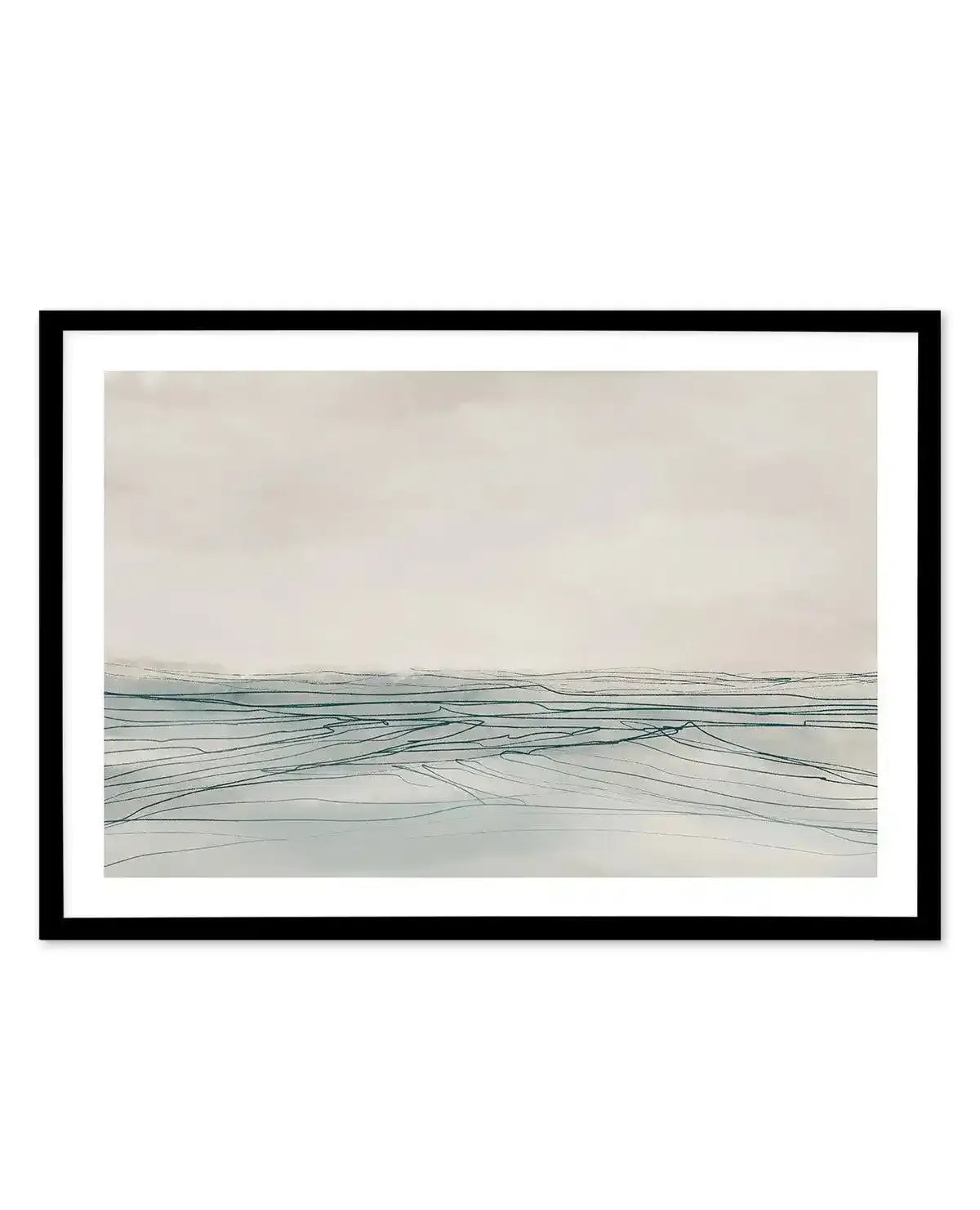 Still Sea by Dan Hobday LS Art Print-PRINT-Olive et Oriel-Dan Hobday-A5 | 5.8" x 8.3" | 14.8 x 21cm-Black-With White Border-Buy-Australian-Art-Prints-Online-with-Olive-et-Oriel-Your-Artwork-Specialists-Austrailia-Decorate-With-Coastal-Photo-Wall-Art-Prints-From-Our-Beach-House-Artwork-Collection-Fine-Poster-and-Framed-Artwork