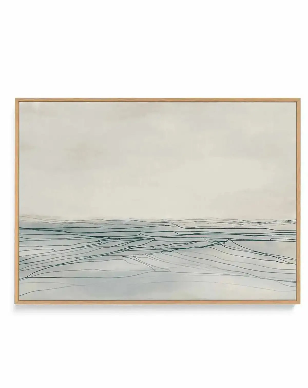 Still Sea by Dan Hobday LS | Framed Canvas Art Print from Olive et Oriel where you can shop wallpaper and artworks online