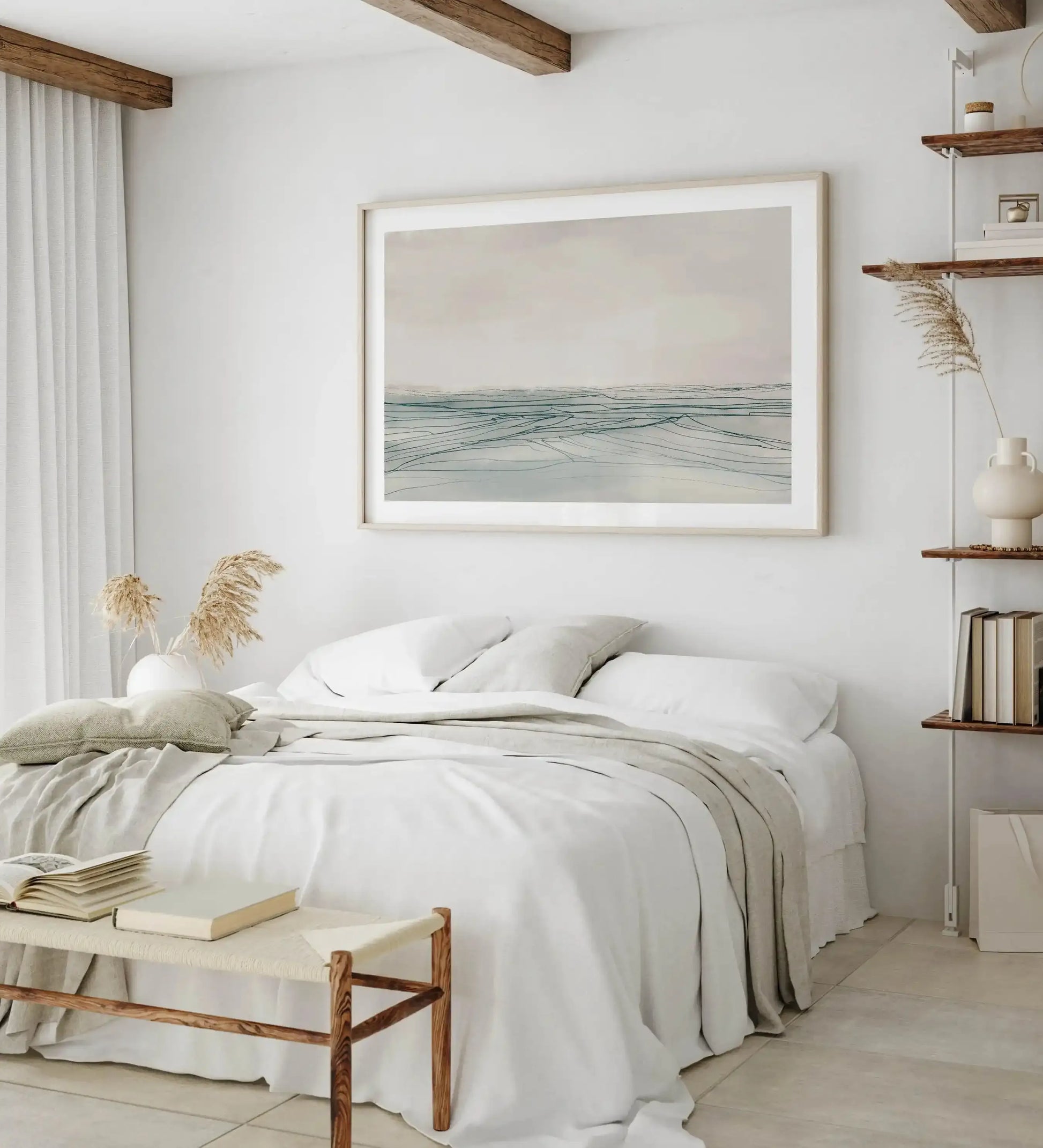 Still Sea by Dan Hobday LS Art Print-PRINT-Olive et Oriel-Dan Hobday-Buy-Australian-Art-Prints-Online-with-Olive-et-Oriel-Your-Artwork-Specialists-Austrailia-Decorate-With-Coastal-Photo-Wall-Art-Prints-From-Our-Beach-House-Artwork-Collection-Fine-Poster-and-Framed-Artwork