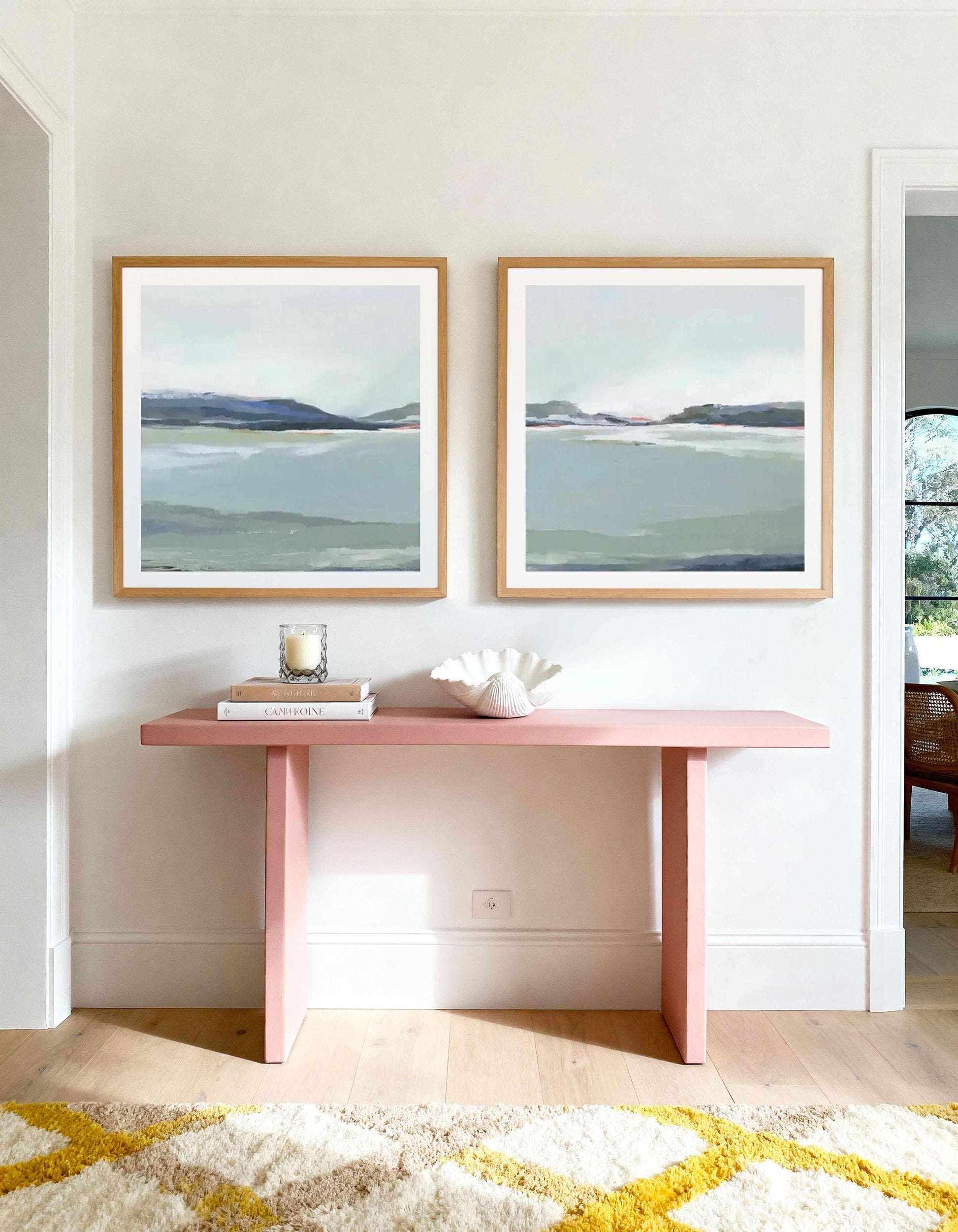 Still Square I & II Art Print Set of 2 | Matching Wall Art from Olive et Oriel where you can shop wallpaper and artworks online
