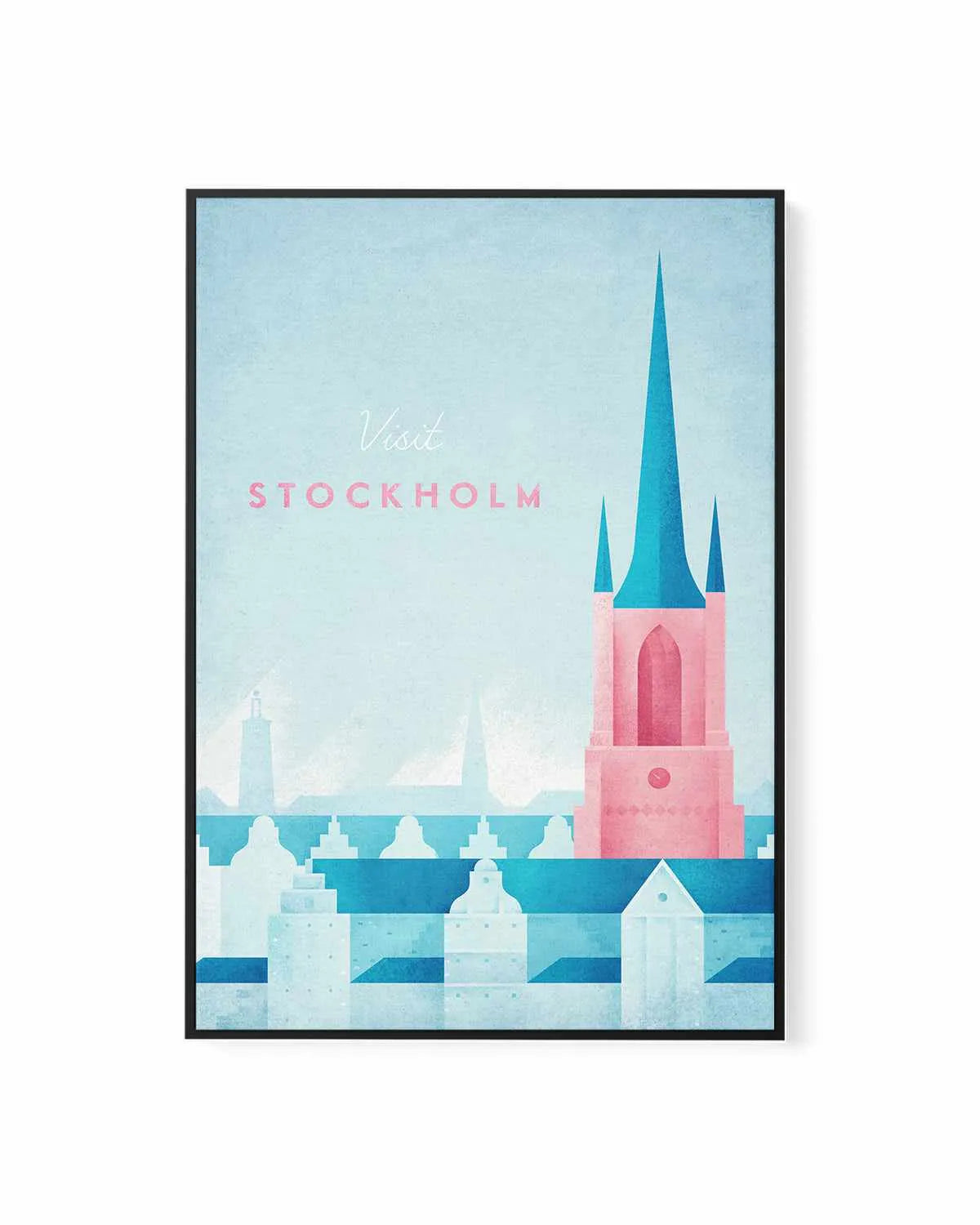 Stockholm by Henry Rivers | Framed Canvas Art Print from Olive et Oriel where you can shop wallpaper and artworks online