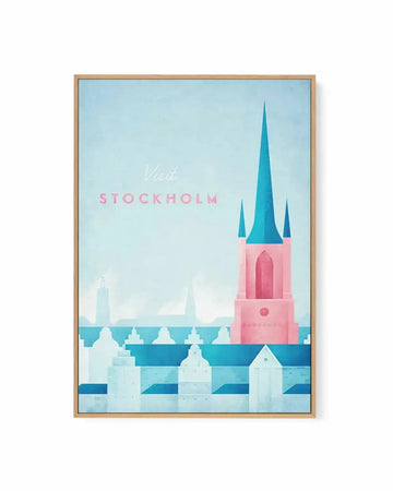 Stockholm by Henry Rivers | Framed Canvas Art Print from Olive et Oriel where you can shop wallpaper and artworks online