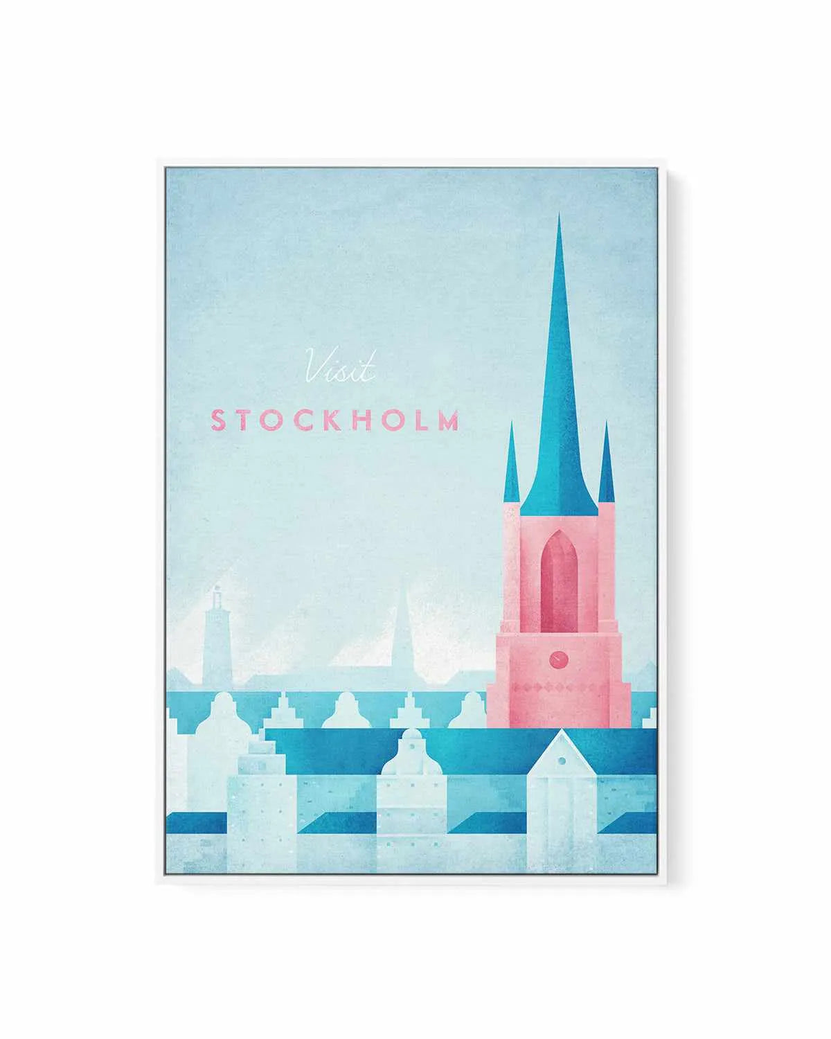 Stockholm by Henry Rivers | Framed Canvas Art Print from Olive et Oriel where you can shop wallpaper and artworks online
