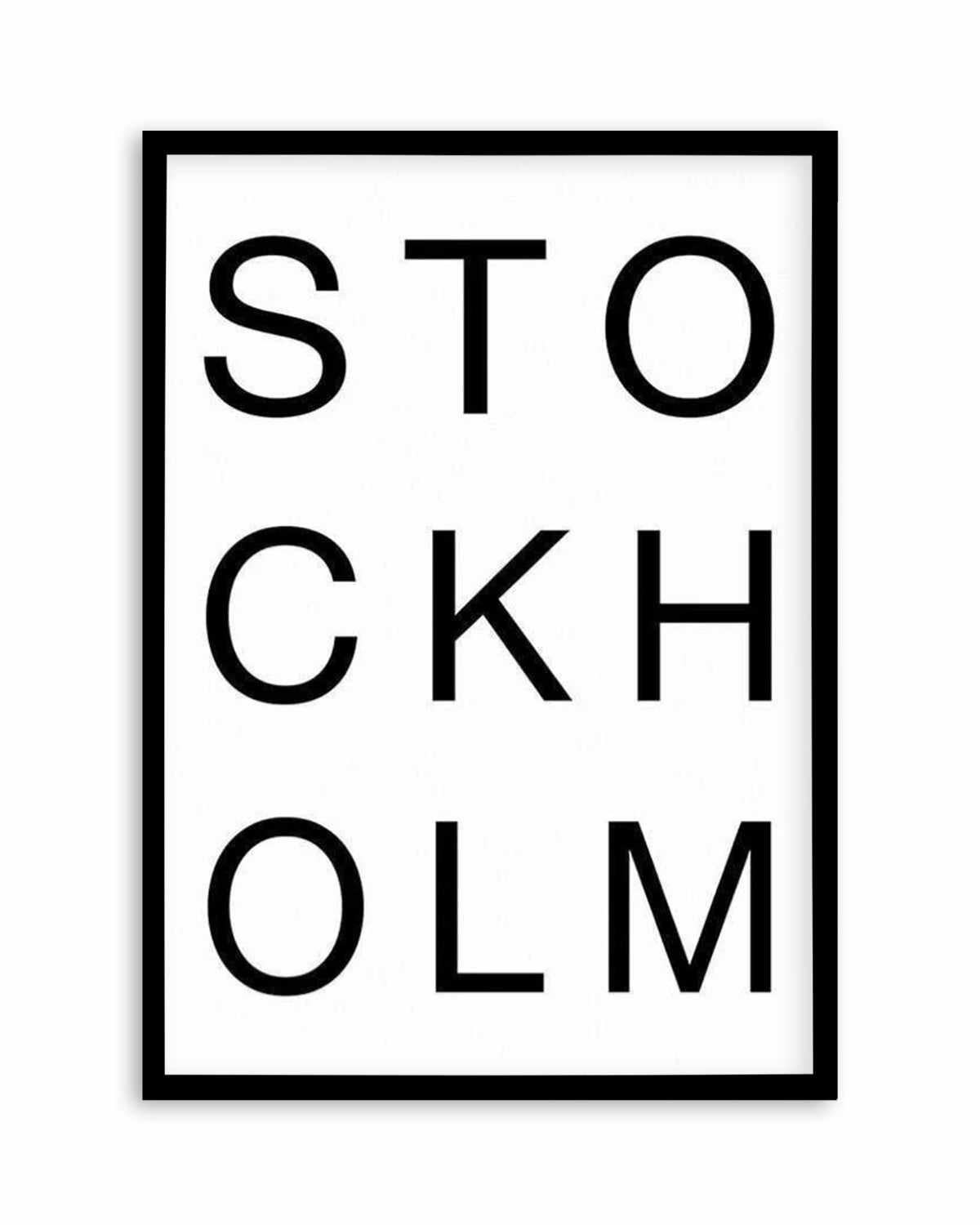 Stockholm Art Print