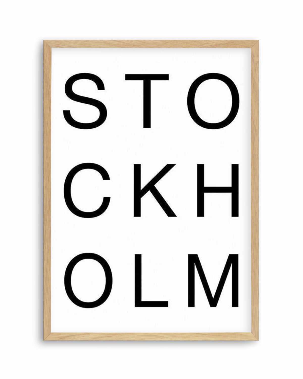 Stockholm Art Print