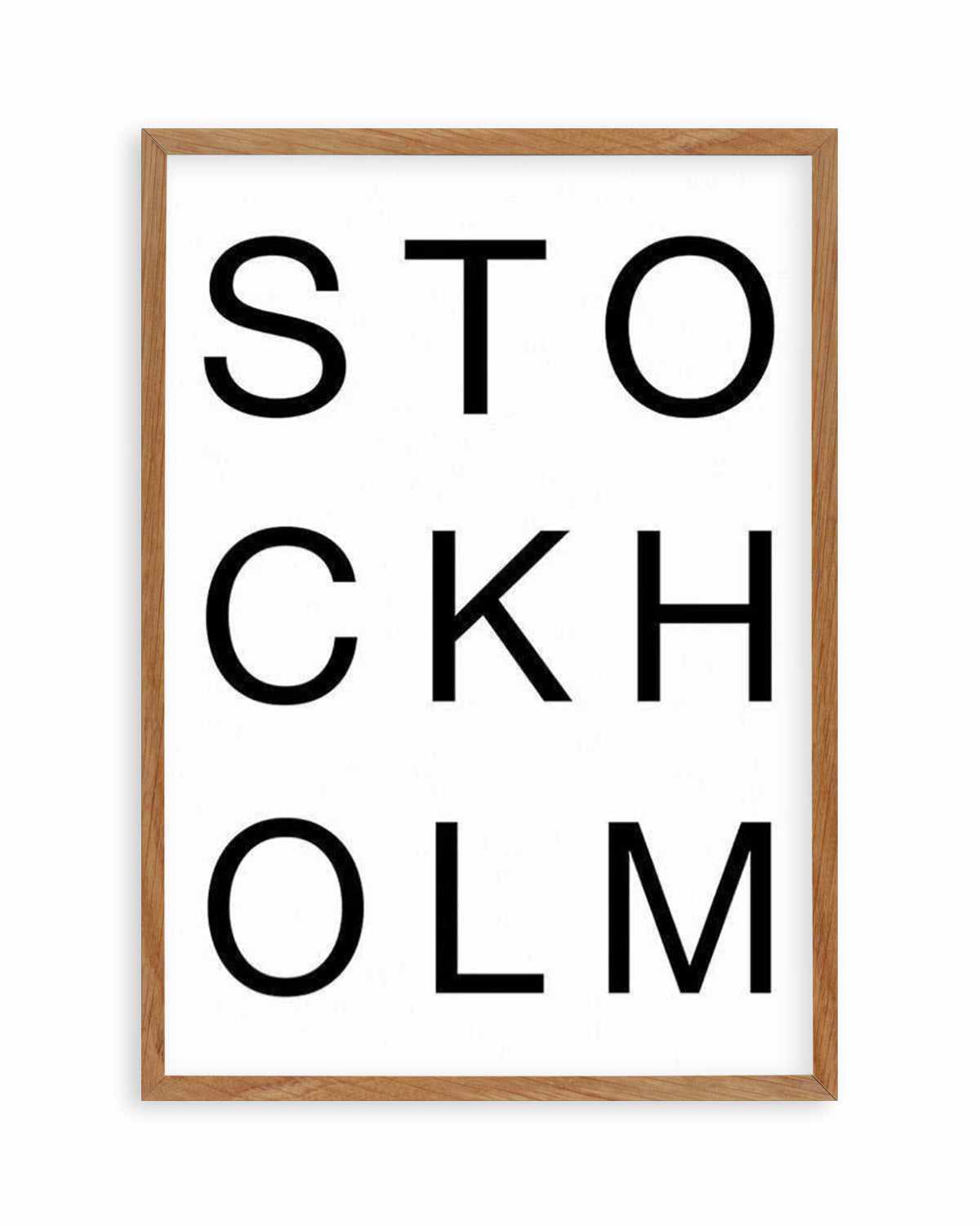 Stockholm Art Print