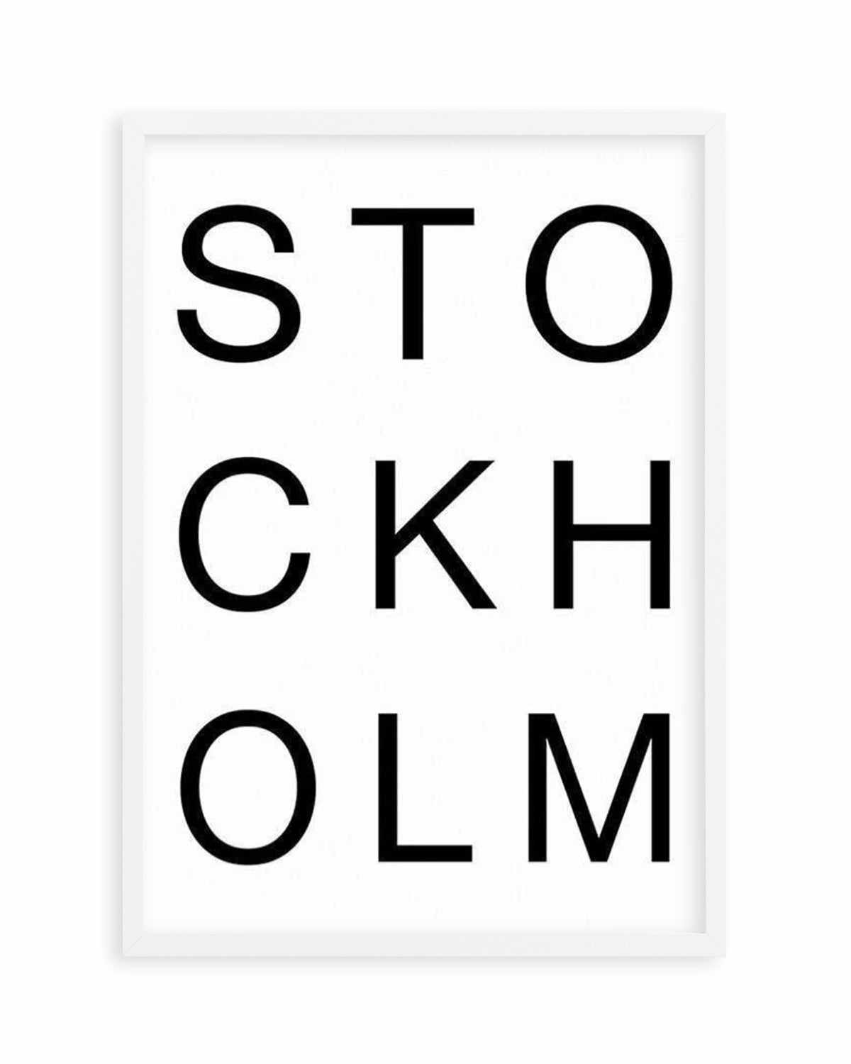 Stockholm Art Print