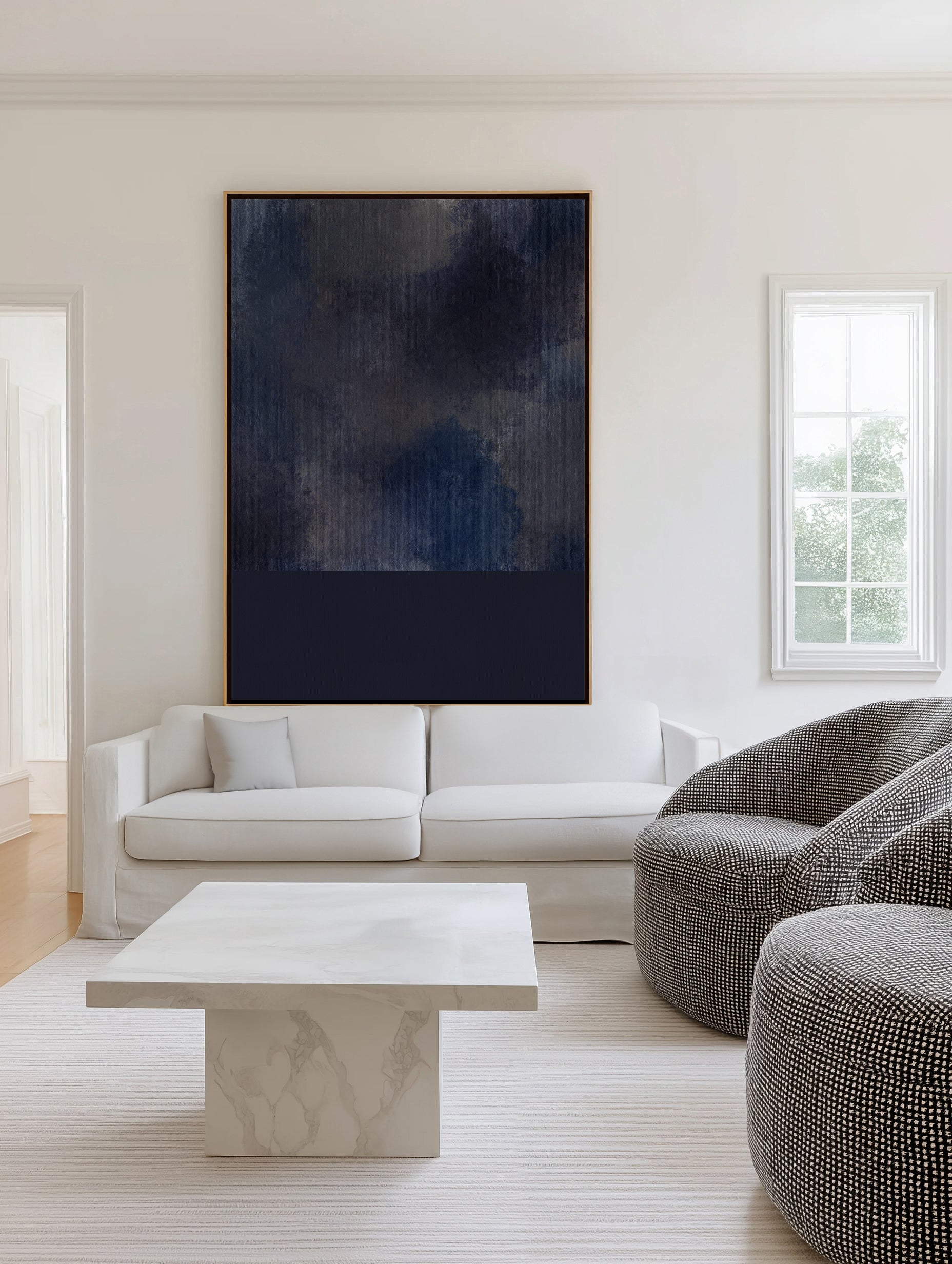Storm by Shatha Al Dafai | Framed Canvas Art Print