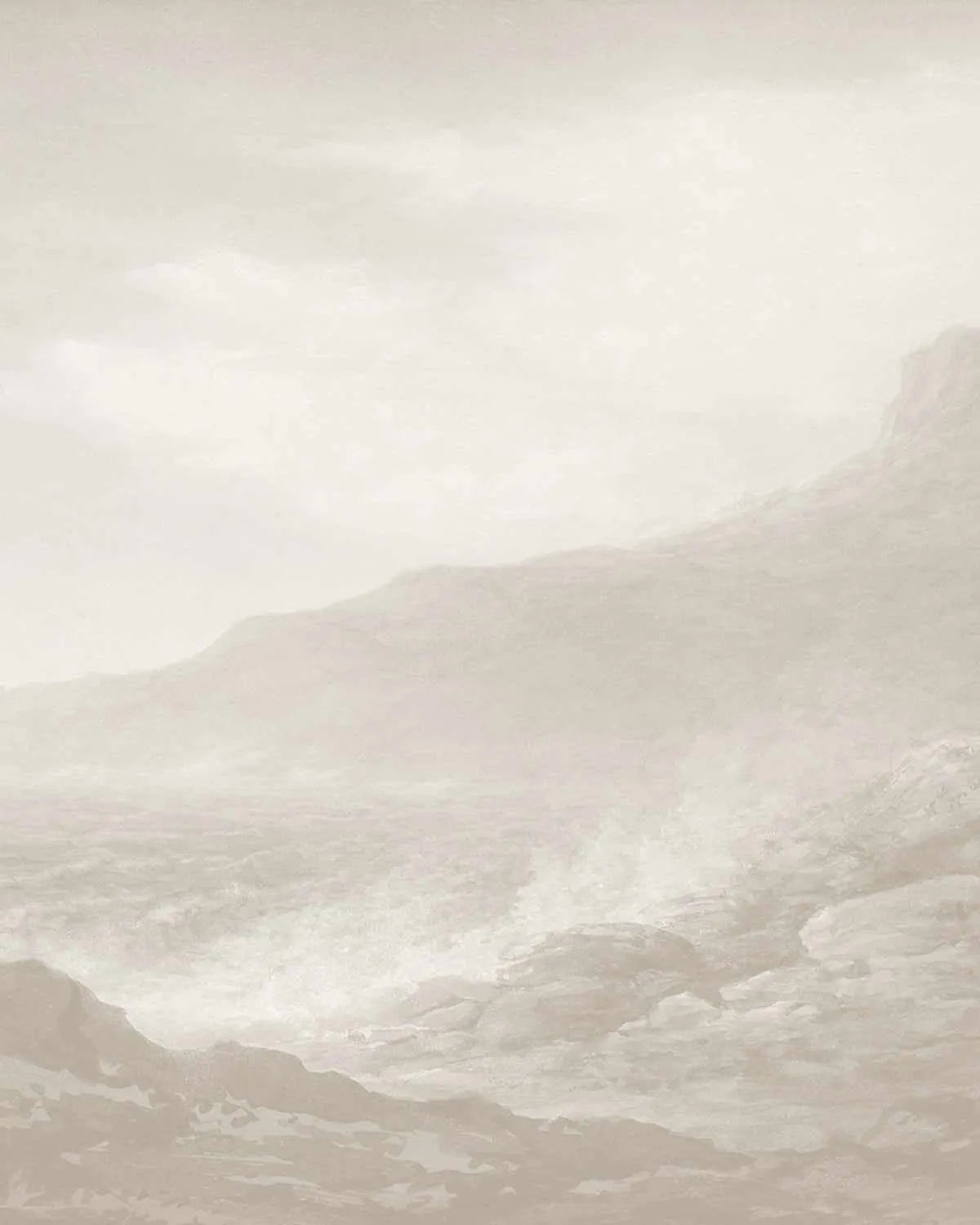 Stormy Coastline Wallpaper Mural from Olive et Oriel where you can shop wallpaper and artworks online