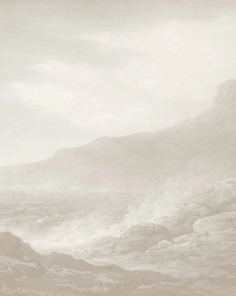 Stormy Coastline Wallpaper Mural from Olive et Oriel where you can shop wallpaper and artworks online