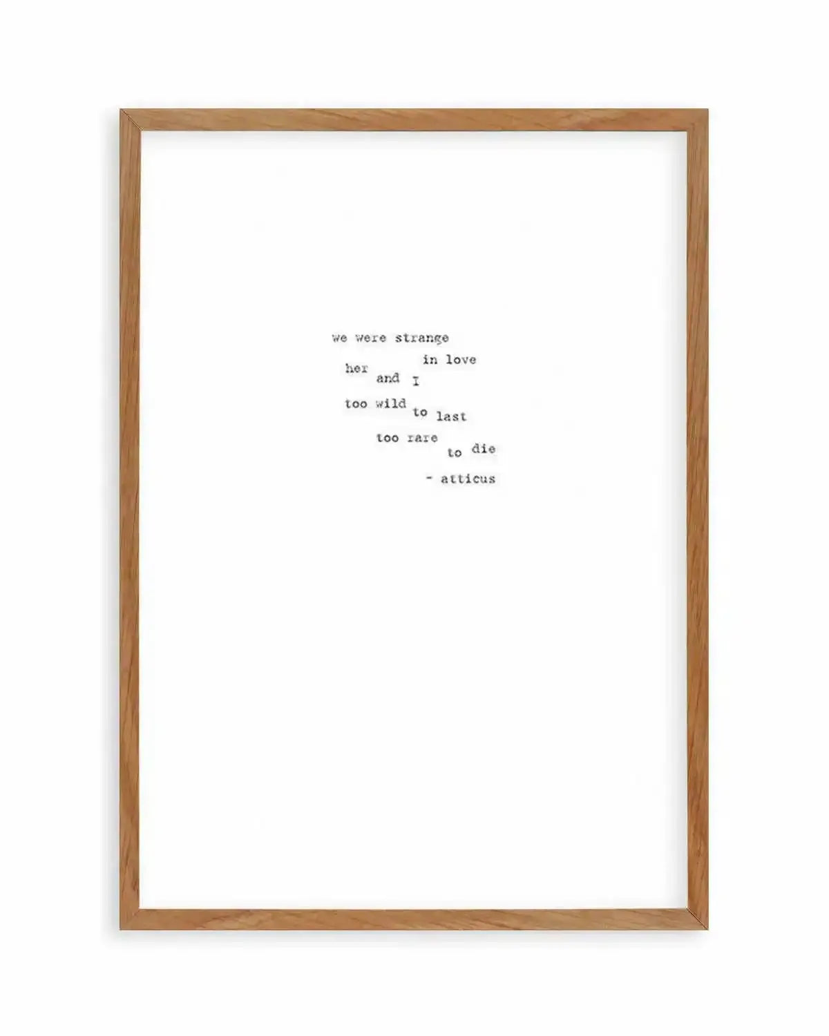 Strange In Love Art Print from Olive et Oriel where you can shop wallpaper and artworks online