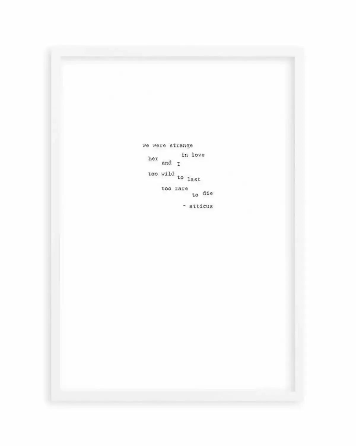 Strange In Love Art Print from Olive et Oriel where you can shop wallpaper and artworks online