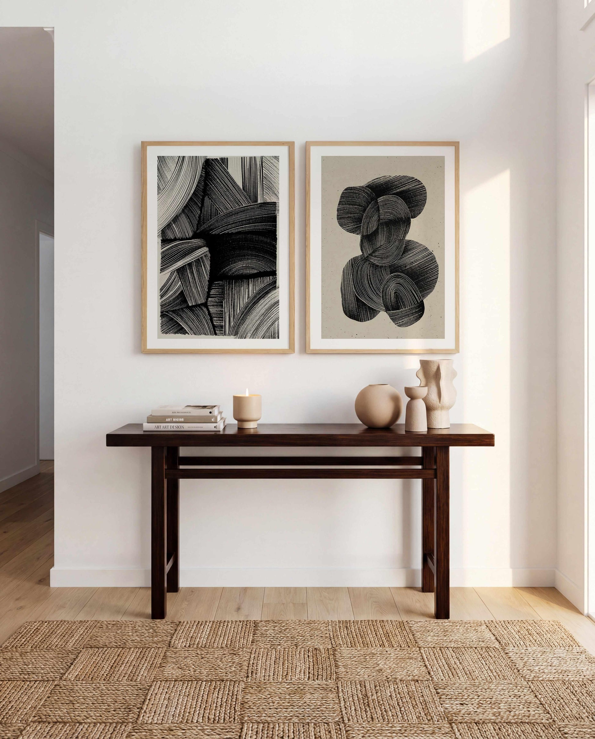 Straw No I & II Art Print Set of 2 | Matching Wall Art from Olive et Oriel where you can shop wallpaper and artworks online